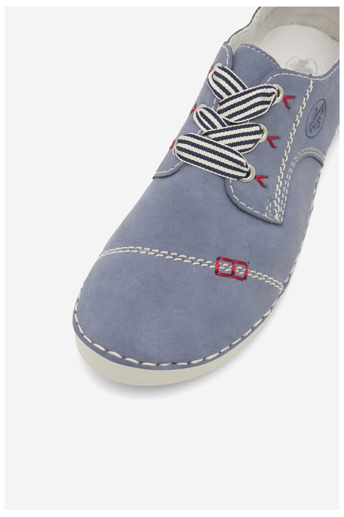 Półbuty Rieker 52520-14 Jeansowy