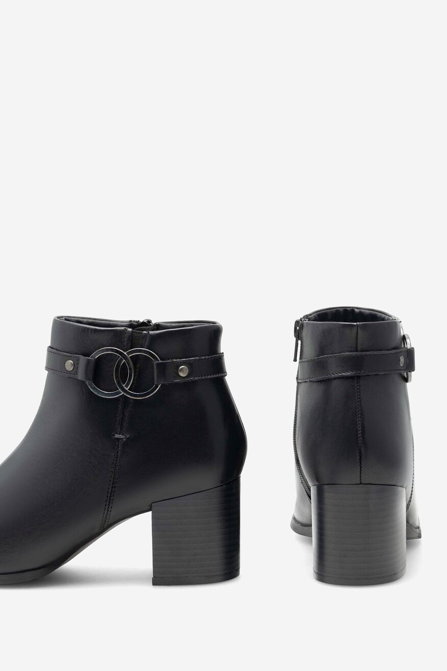 Lasocki - Botki skórzane ocieplane - 5905588051336