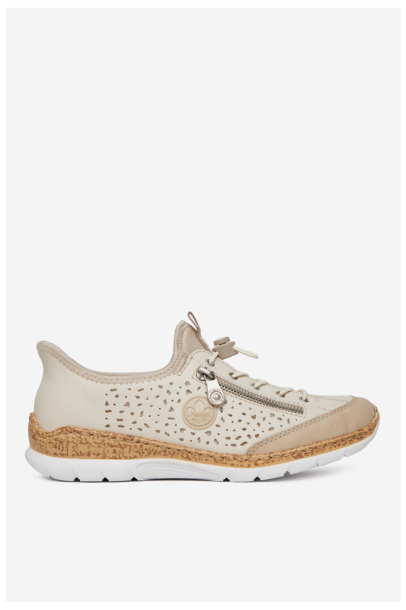 Półbuty Rieker CEO-N42V3-60 Beżowy jasny