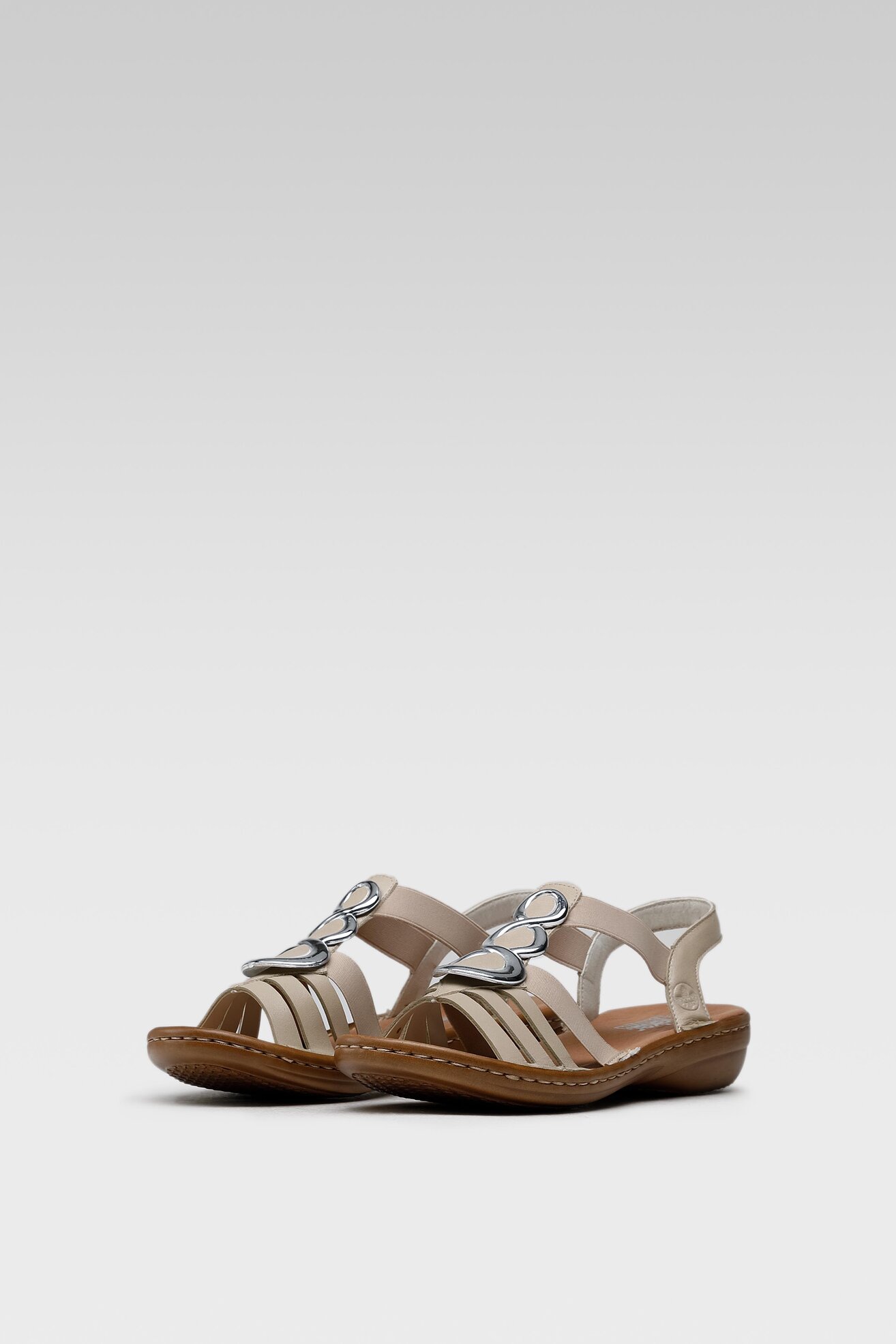 Sandały Rieker 60841-60 Beżowy