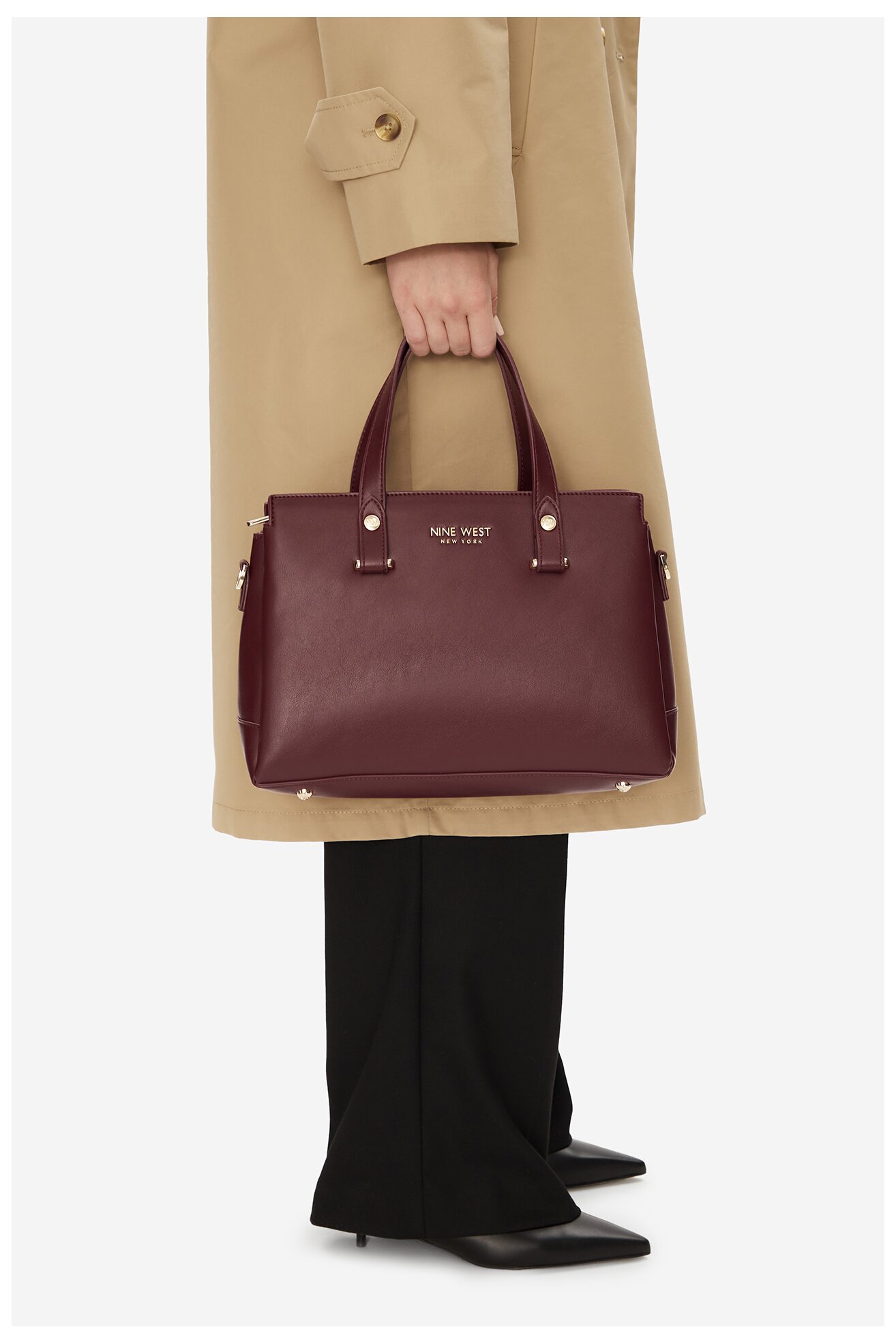 Kézitáska NINE WEST CEO-MAINE-LDA8203 BORDÓ