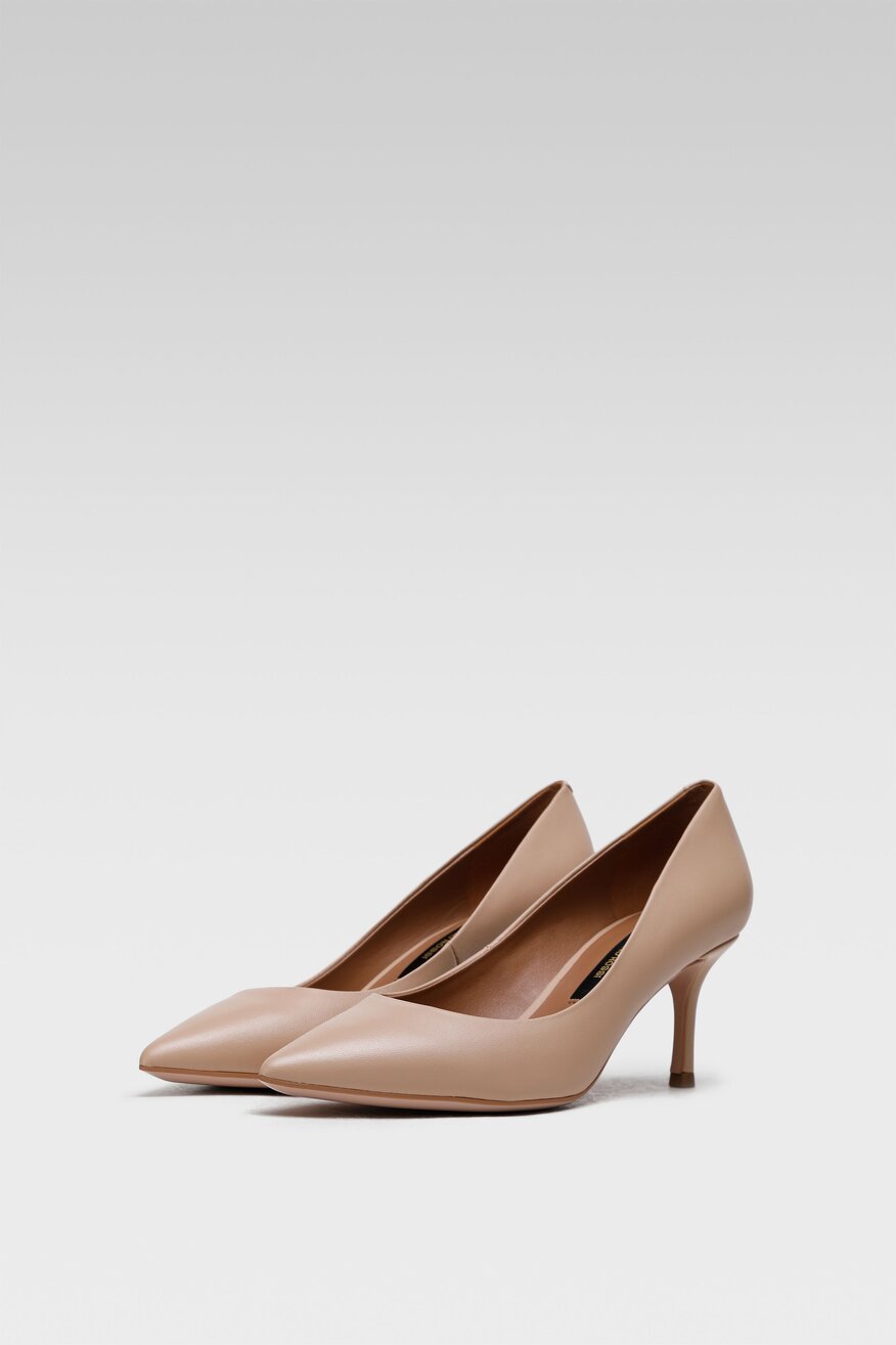 Gino Rossi - Skórzane czółenka szpice - 5904248337124