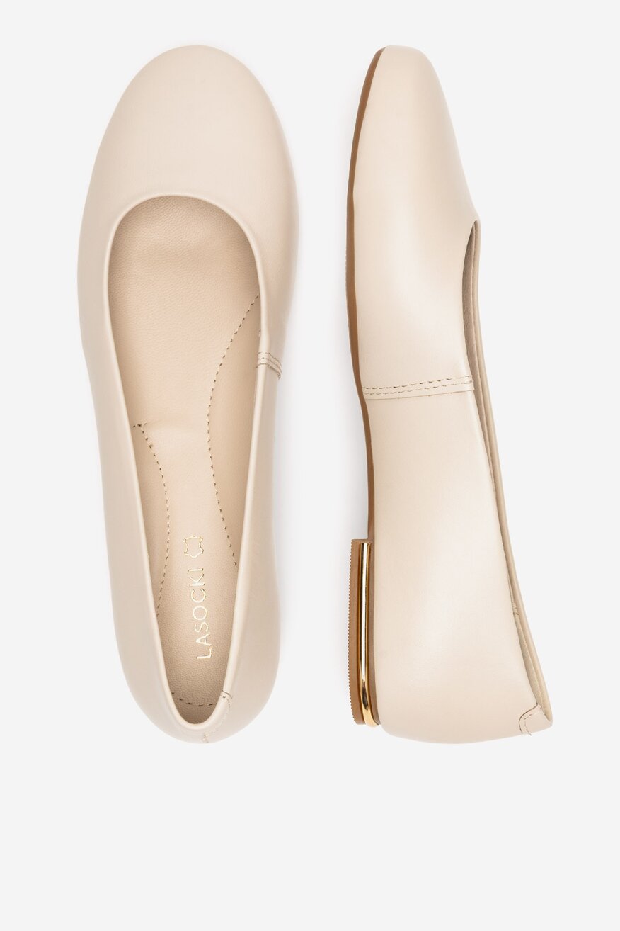 
                Lasocki - Baleriny skórzane - 5906751002377