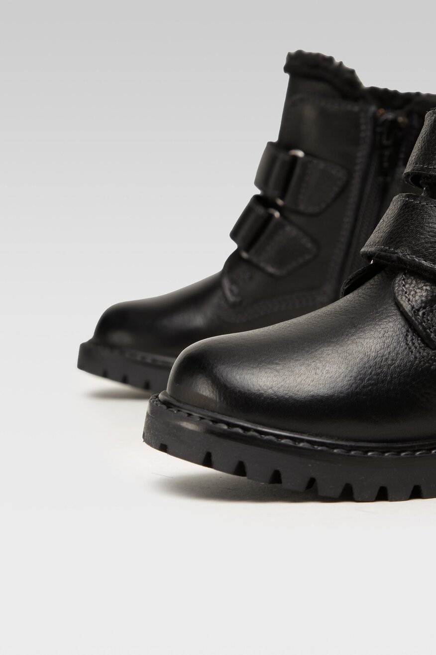 
                Lasocki Kids - Skórzane trzewiki czarne - 5904862383163