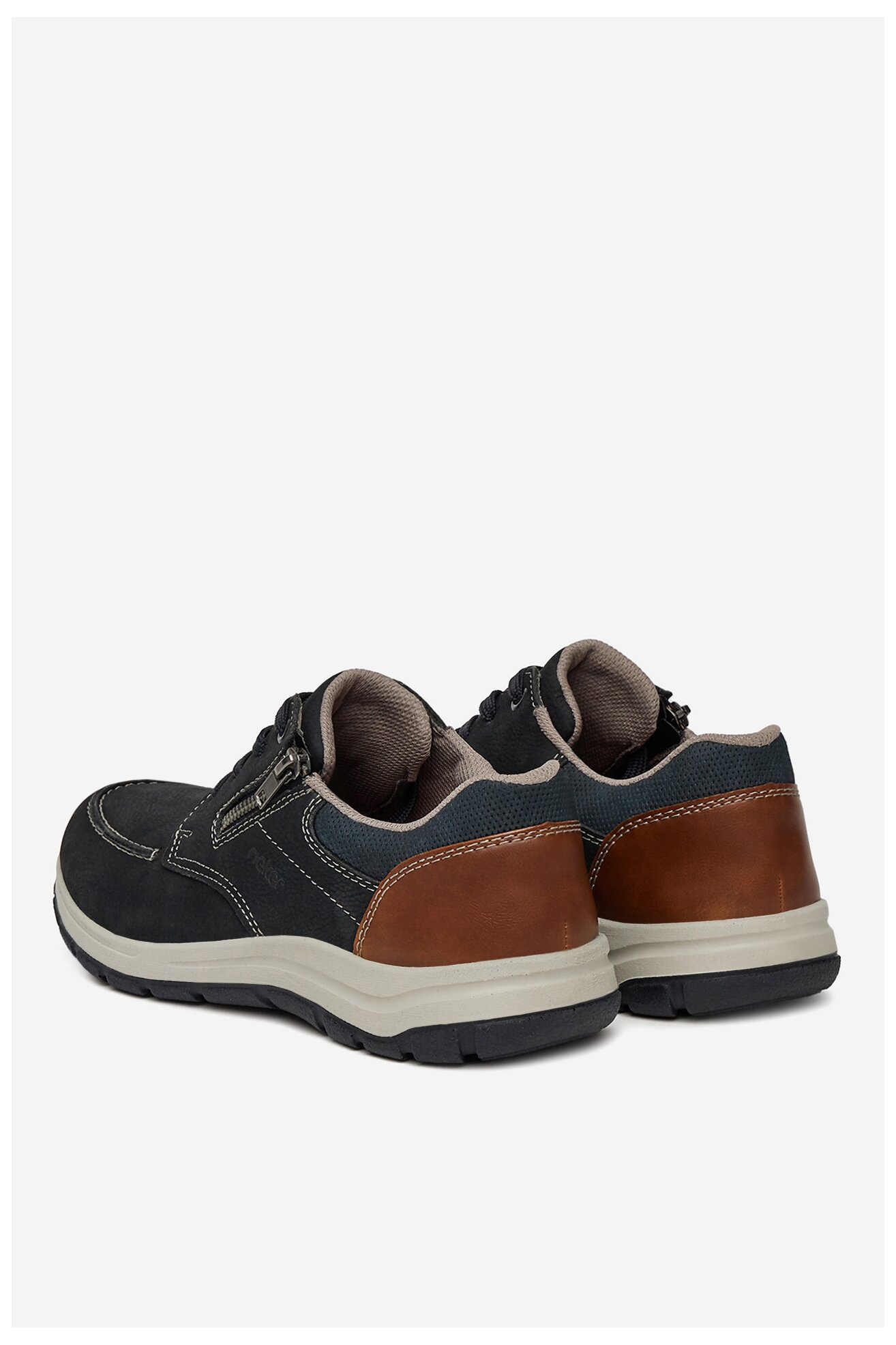 Półbuty Rieker 03603-14 Granatowy ciemny