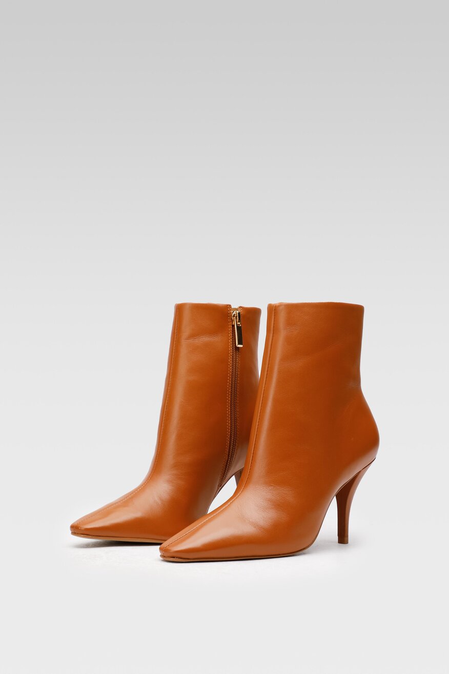 
                SIMPLE - Botki brązowe - 2230032345369