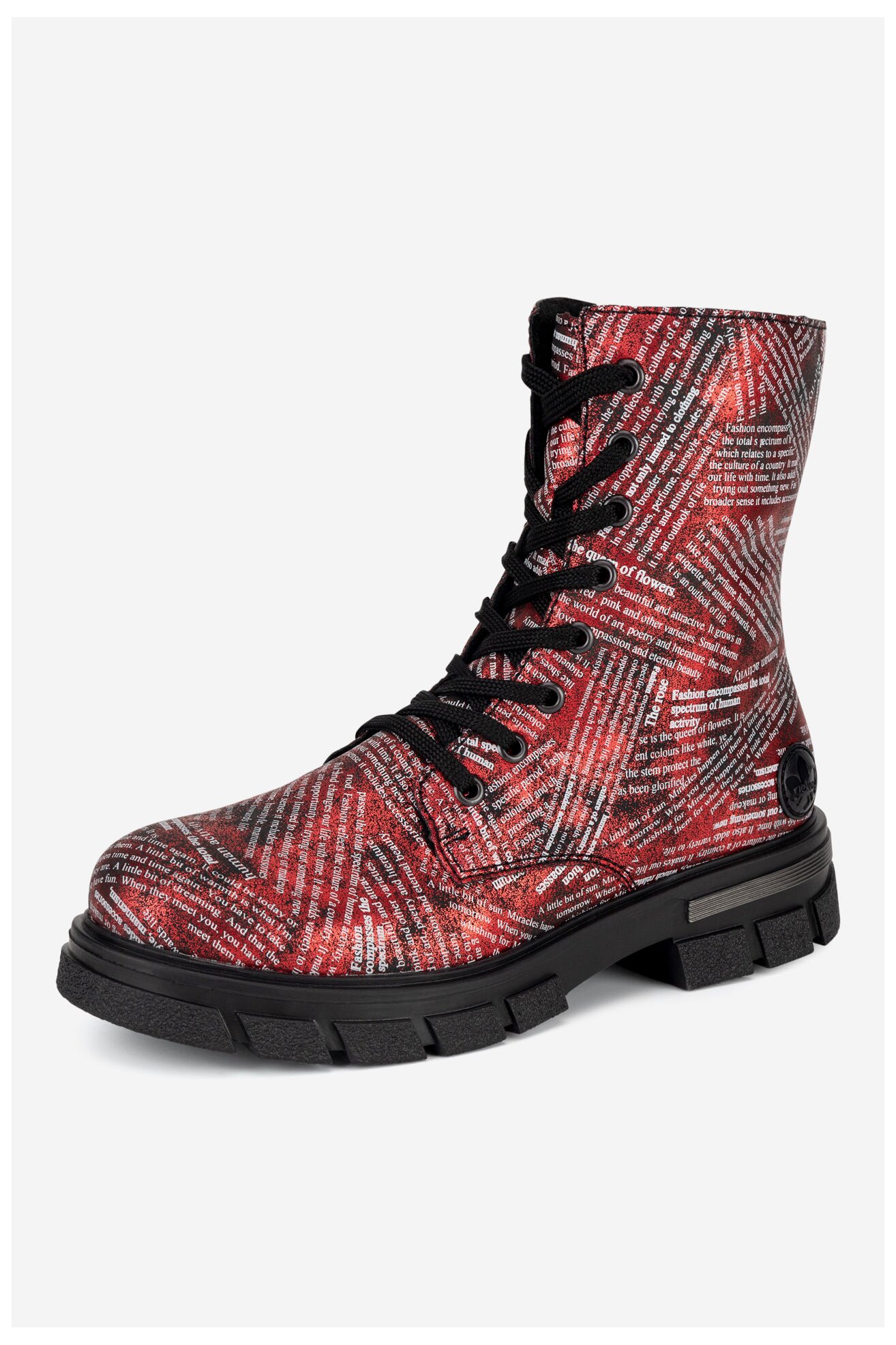 Trzewiki Rieker Z9120-35 Czerwony