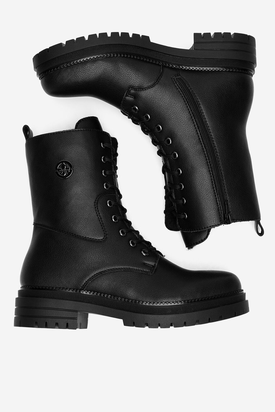 Rieker - Trzewiki skórzane ocieplane - 2230068923111