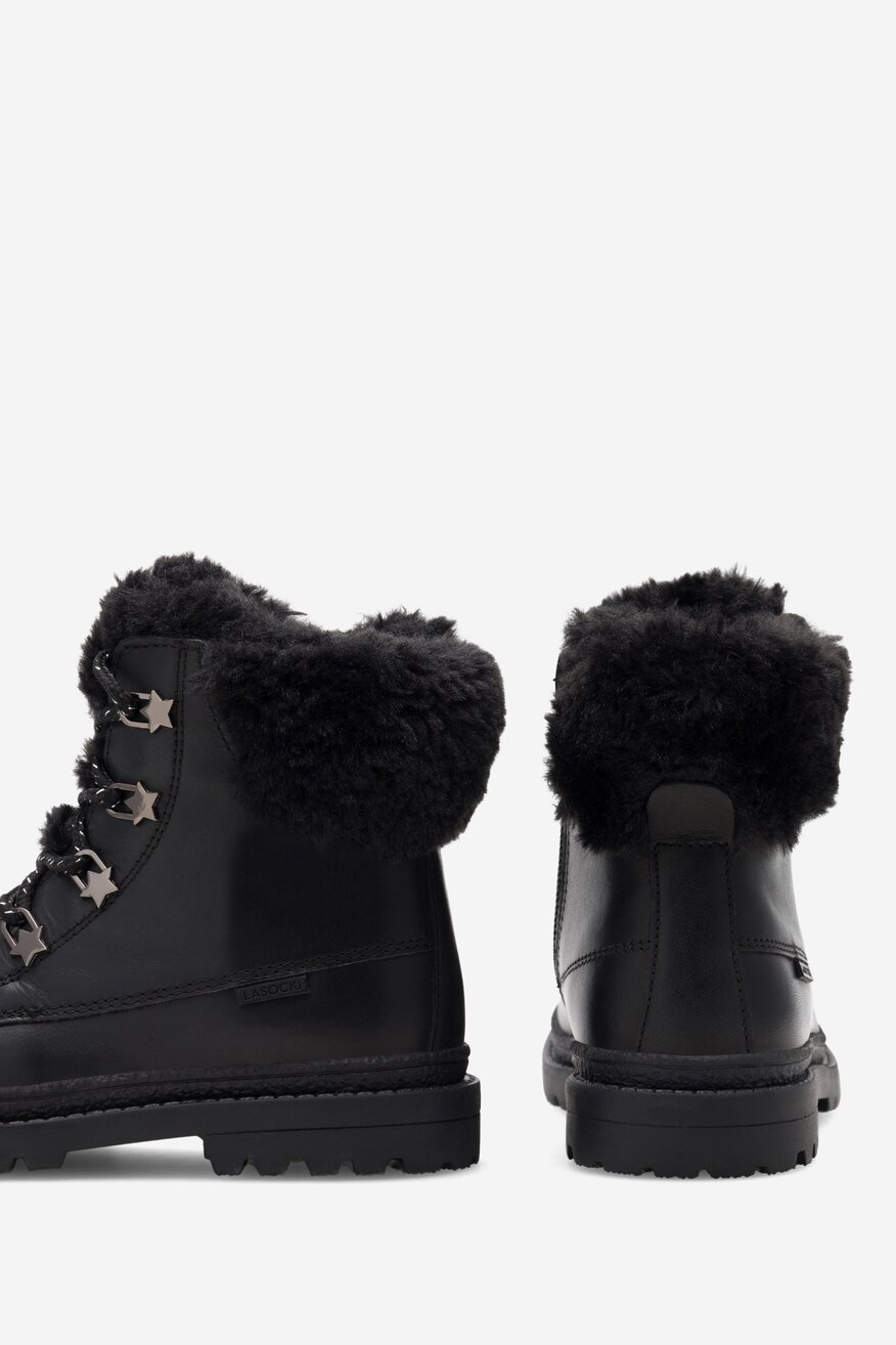 Šněrovací vyšší obuv Lasocki Kids ČERNÁ - 5904862932835