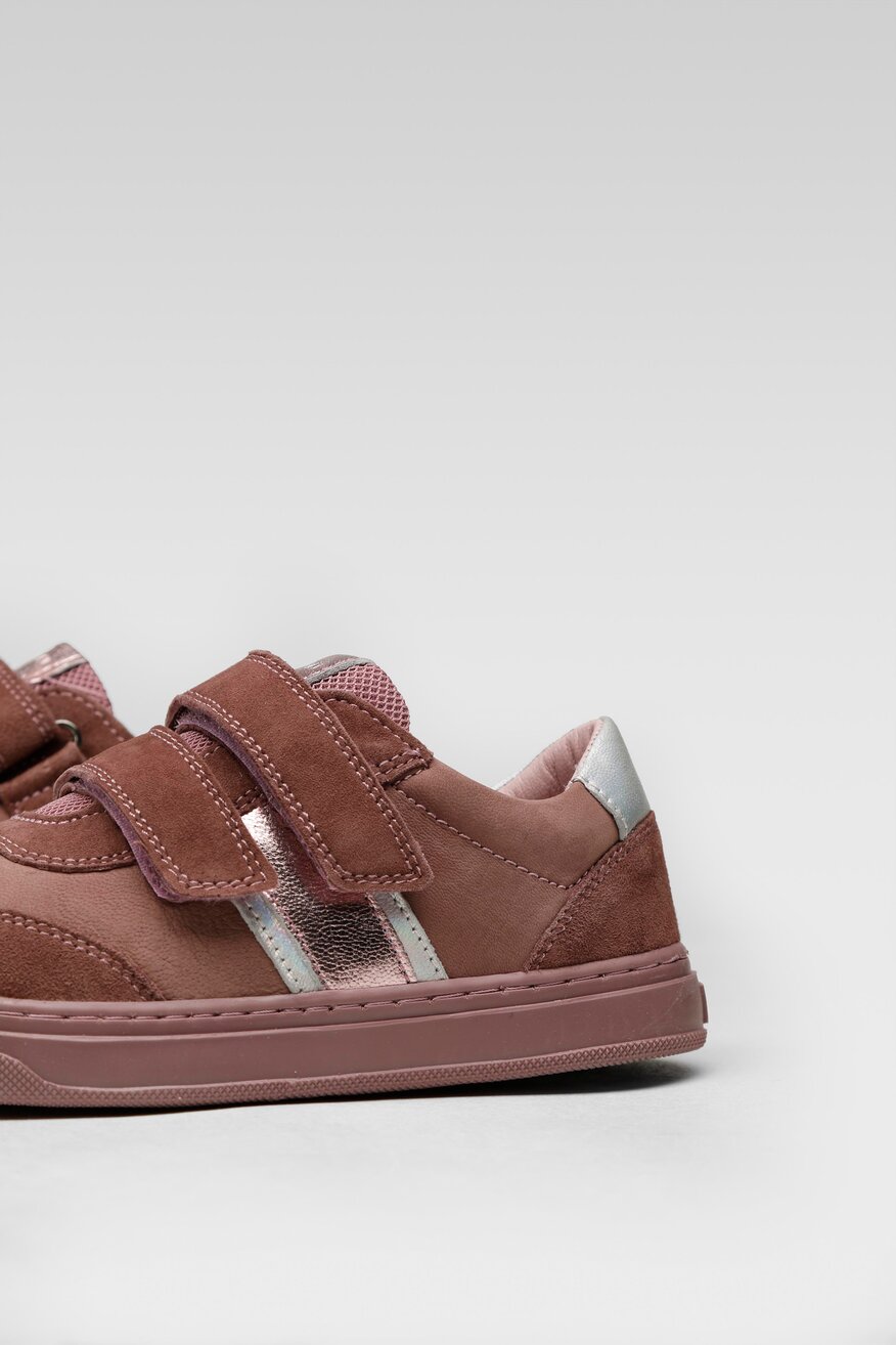 
                Lasocki Young - Skórzane sneakersy fioletowe - 5904248345303