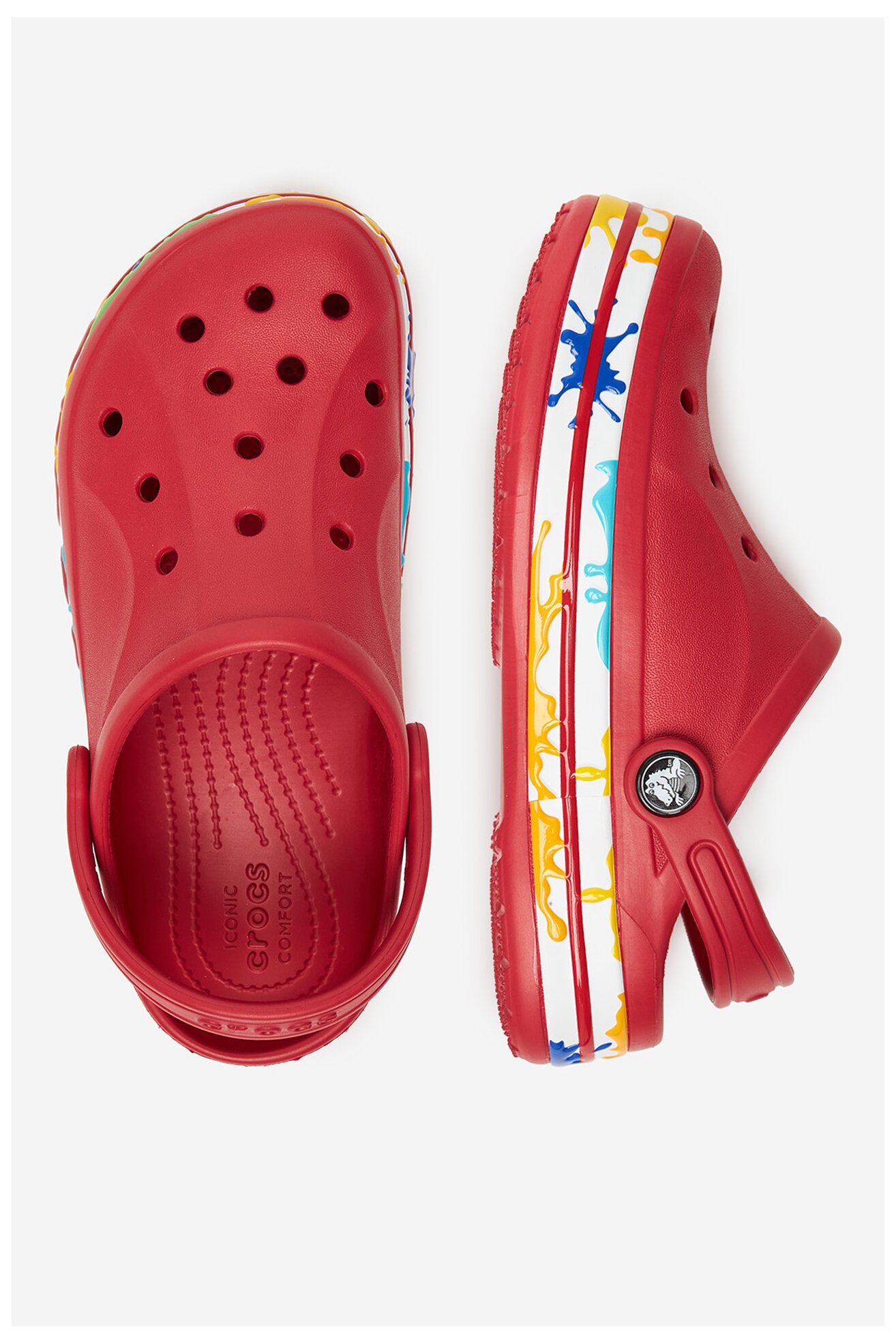 Klapki basenowe Crocs C-BAYABAND CLOG K 211682-6EN Czerwony