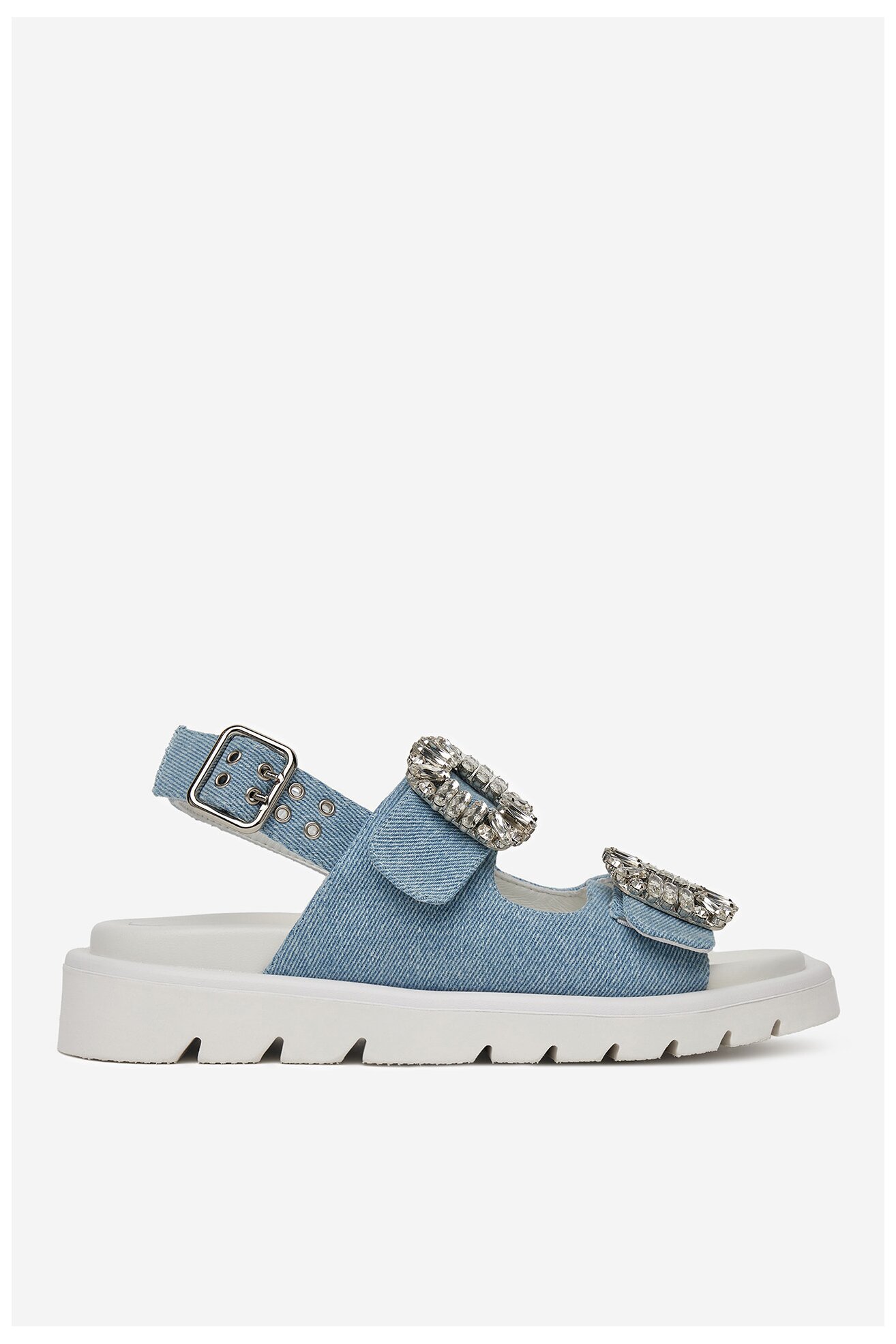 Сандалі EVA MINGE SNOWDROP-I75-563 ДЖИНСОВИЙ