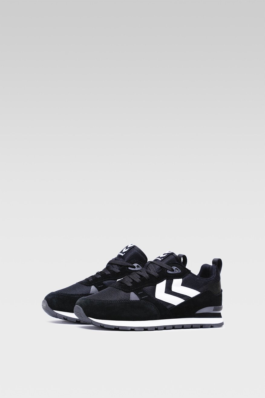Hummel - Obuwie sportowe czarne sznurowane - 5904248576936