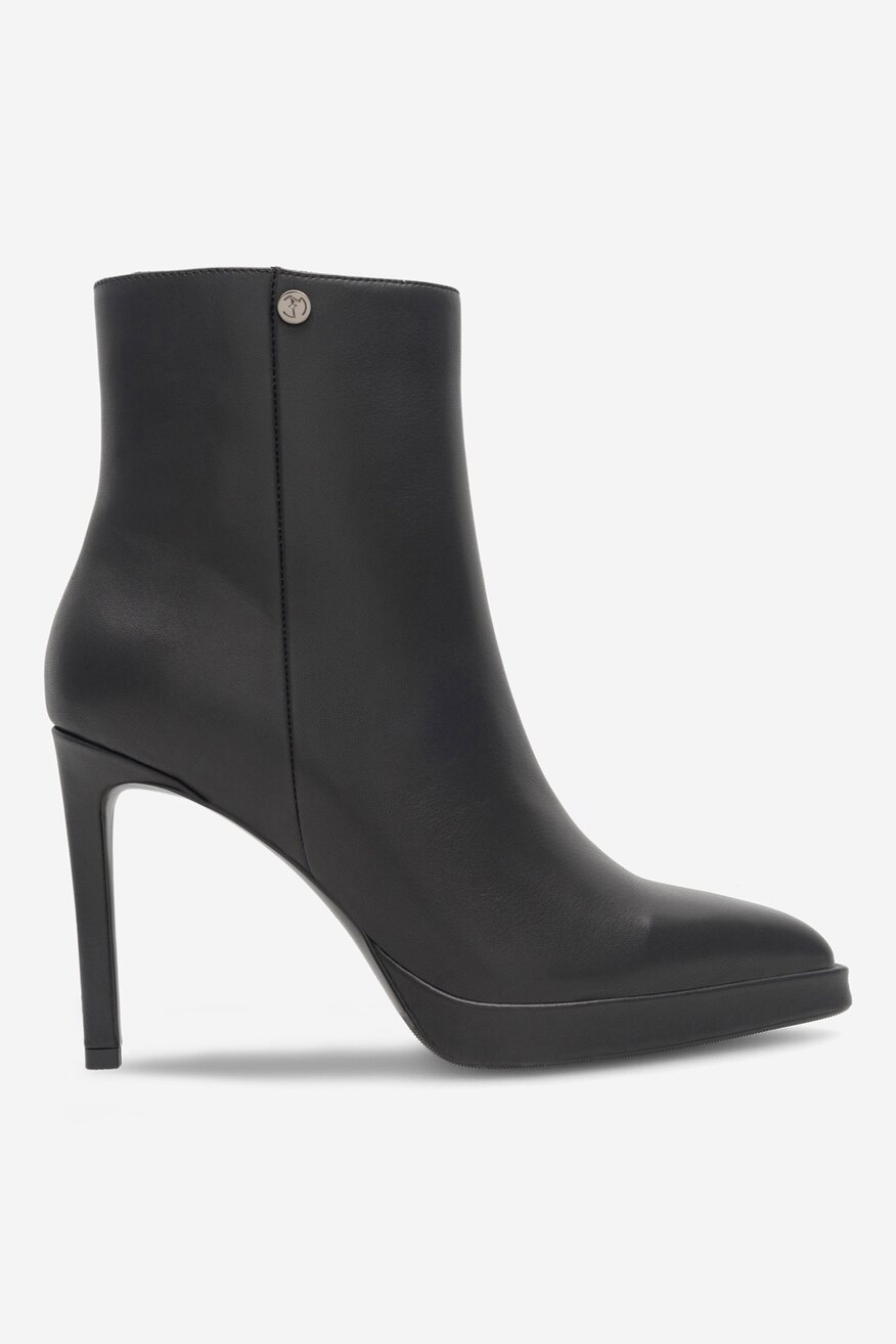 EVA MINGE - Botki skórzane na szpilce - 5905588091608