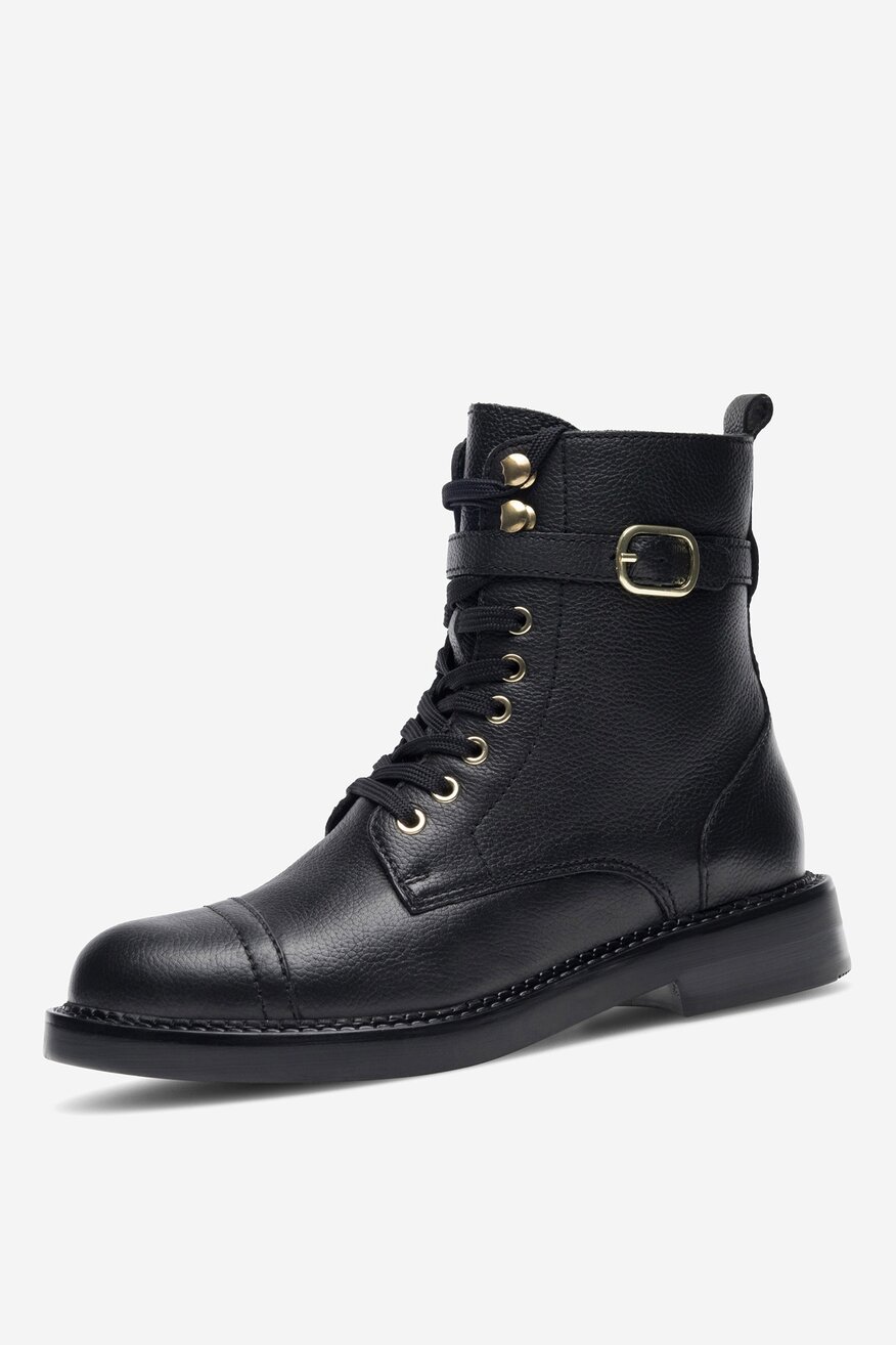 Lasocki - Trzewiki skórzane ocieplane - 5905588100737