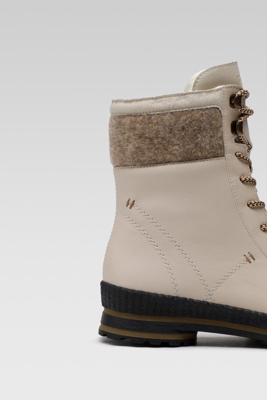 
                Rieker - Skórzane trzewiki pastelowe - 5904862188799