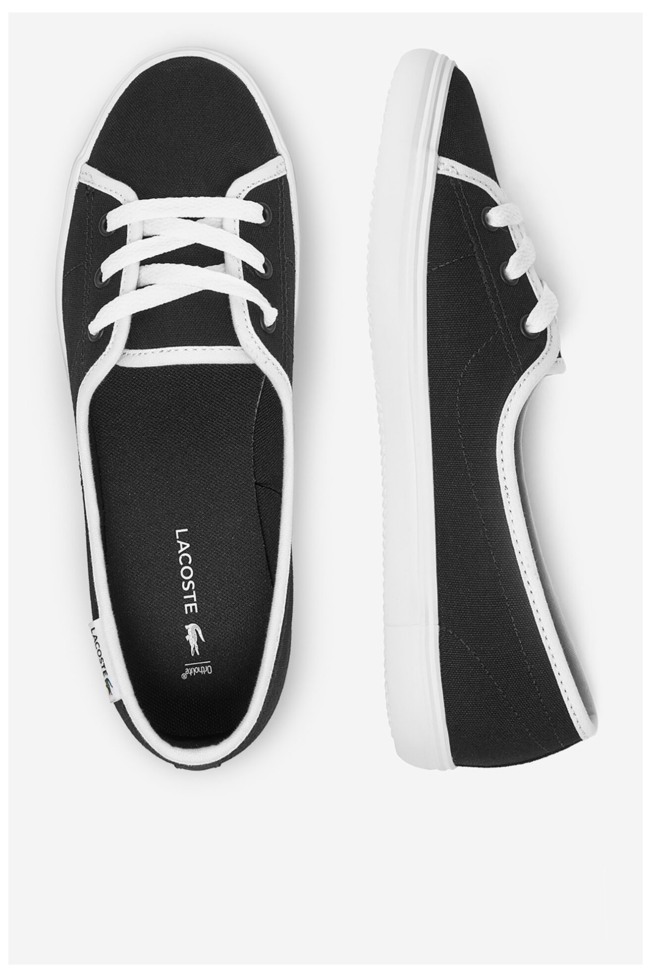 Trampki LACOSTE MARY JAN BASE 48CFA0028-312 Czarny