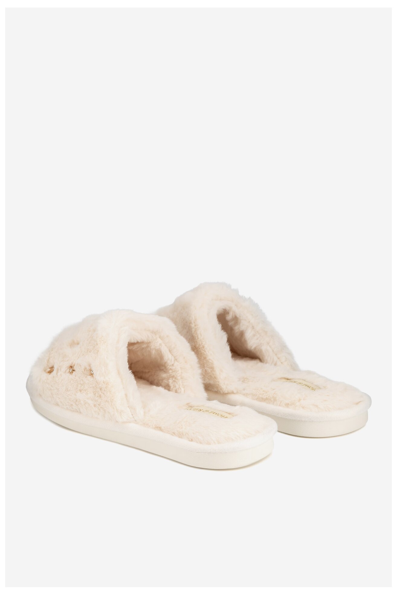 Kapcie Home&Relax P3131521 Kremowy