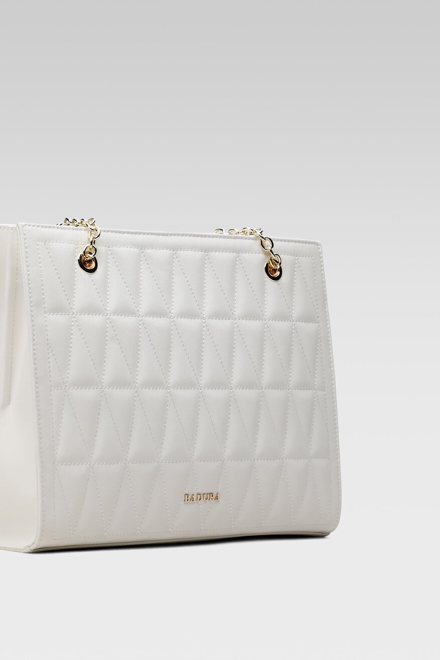 
                Badura - Torebka na ramię skórzana pikowana - 5904248781248