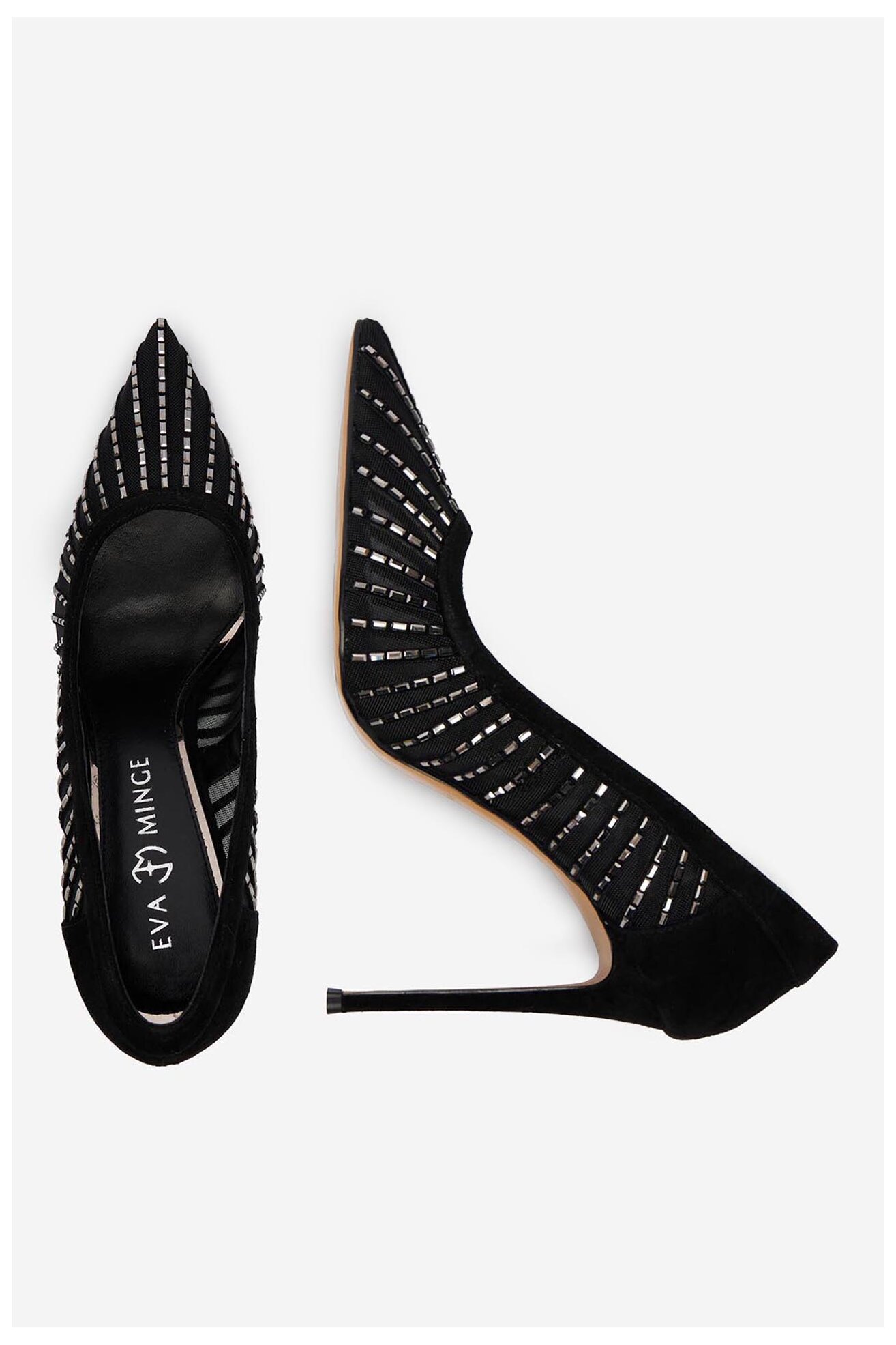 Czółenka EVA MINGE EO-MOLLY-LT1643-15 Czarny