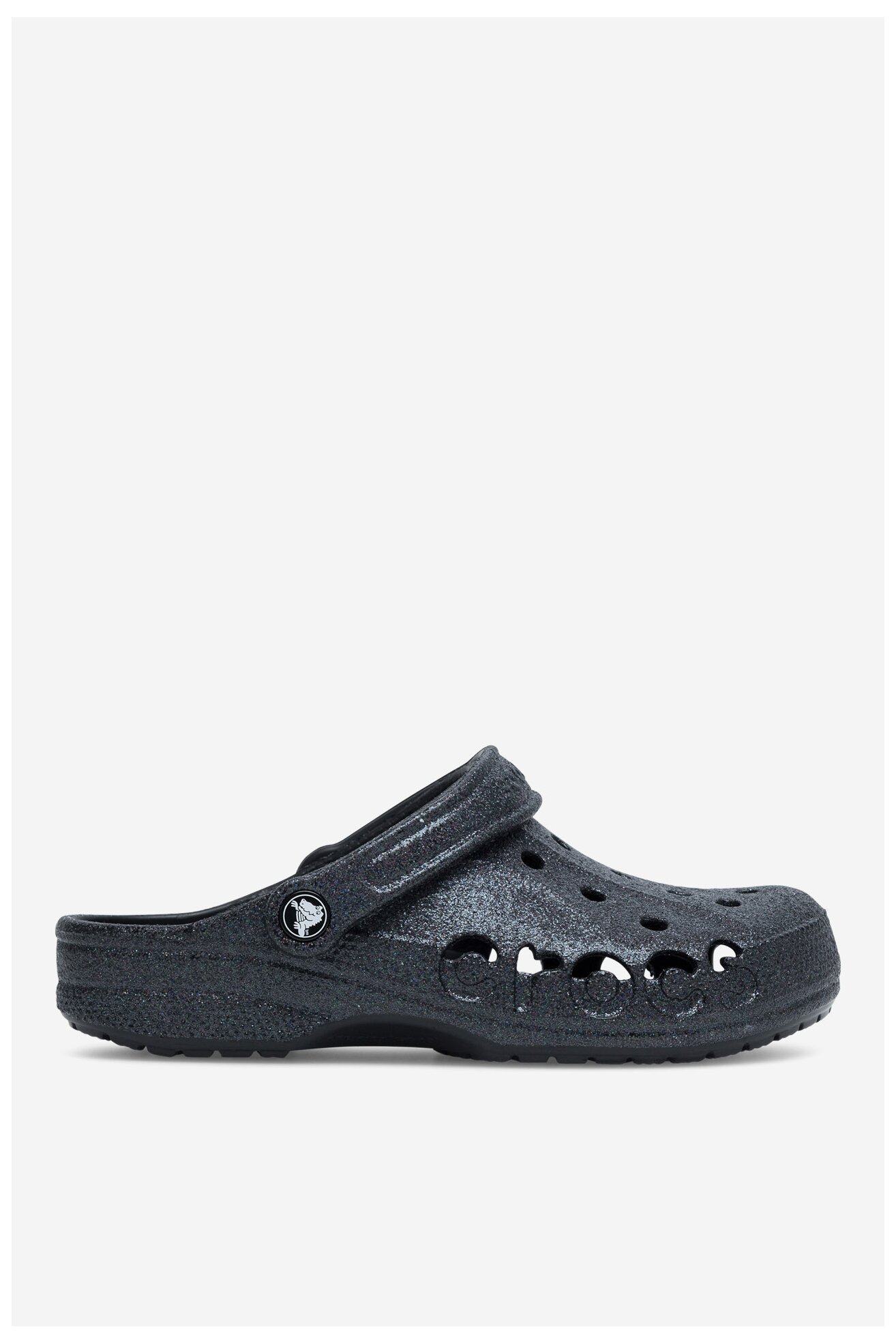 Klapki basenowe Crocs BAYA GLITTER CLOG 205925-001 Czarny