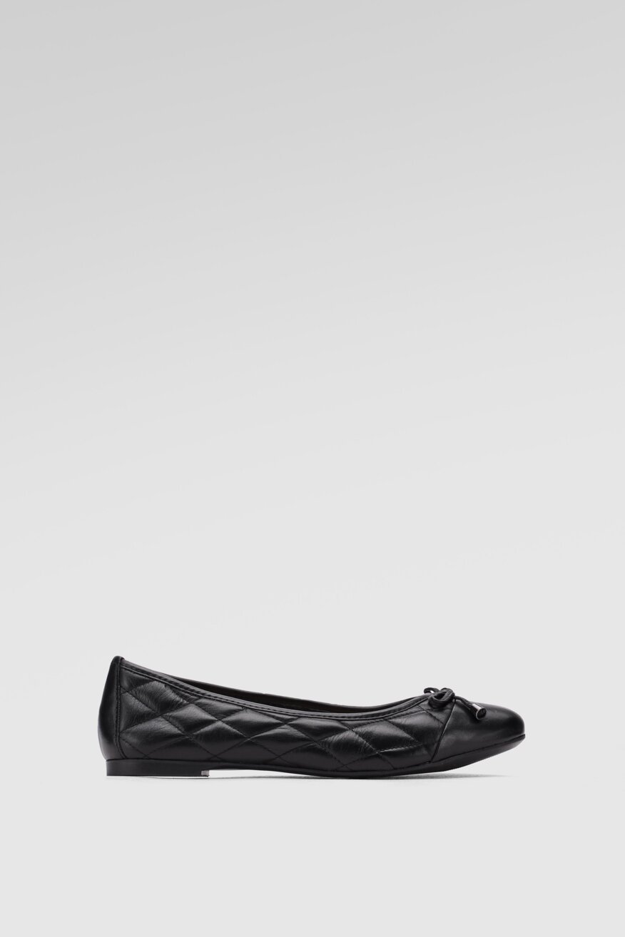 Lasocki - Skórzane baleriny czarne - 5903698278841