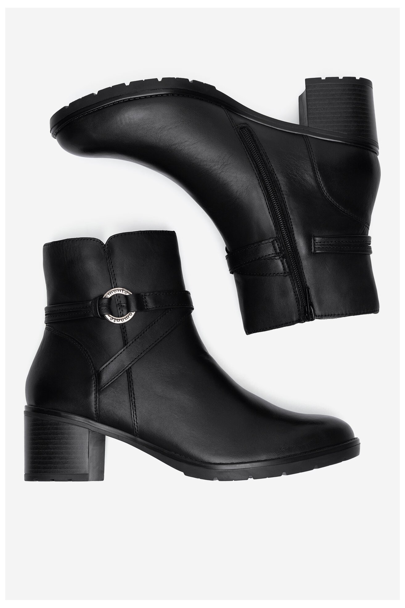 Botki Remonte D2A73-00 Czarny