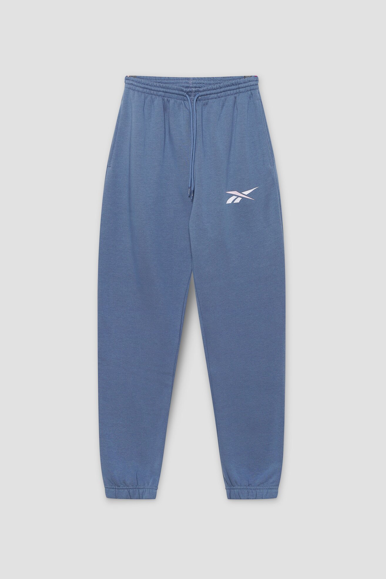 Spodnie joggersy Reebok TE VECTOR FLEECE PANTS Niebieski