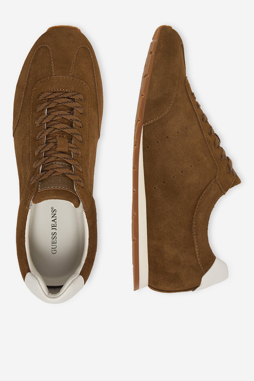 GUESS JEANS - Sneakersy skórzane - 5906751955888