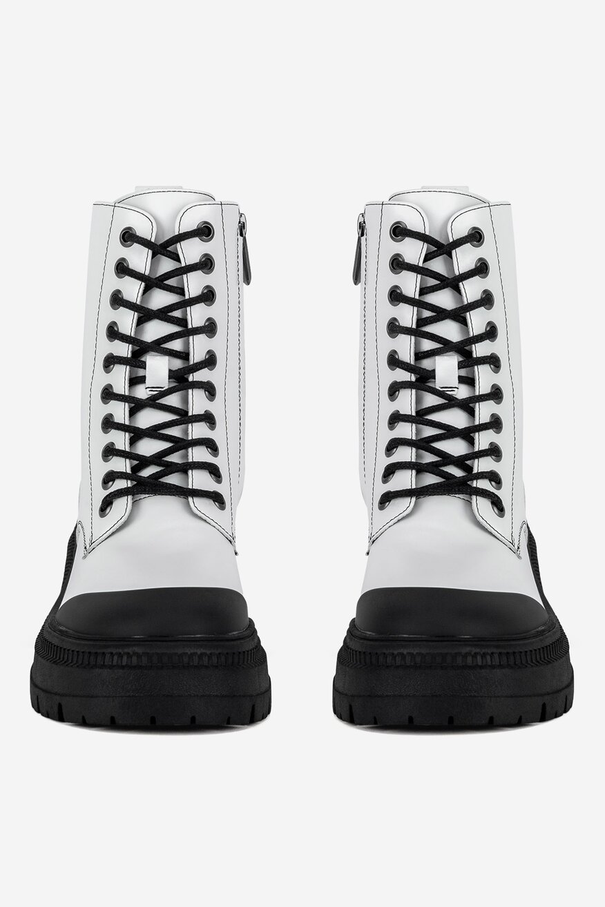 NINE WEST - Trzewiki na grubej podeszwie - 5905588943709