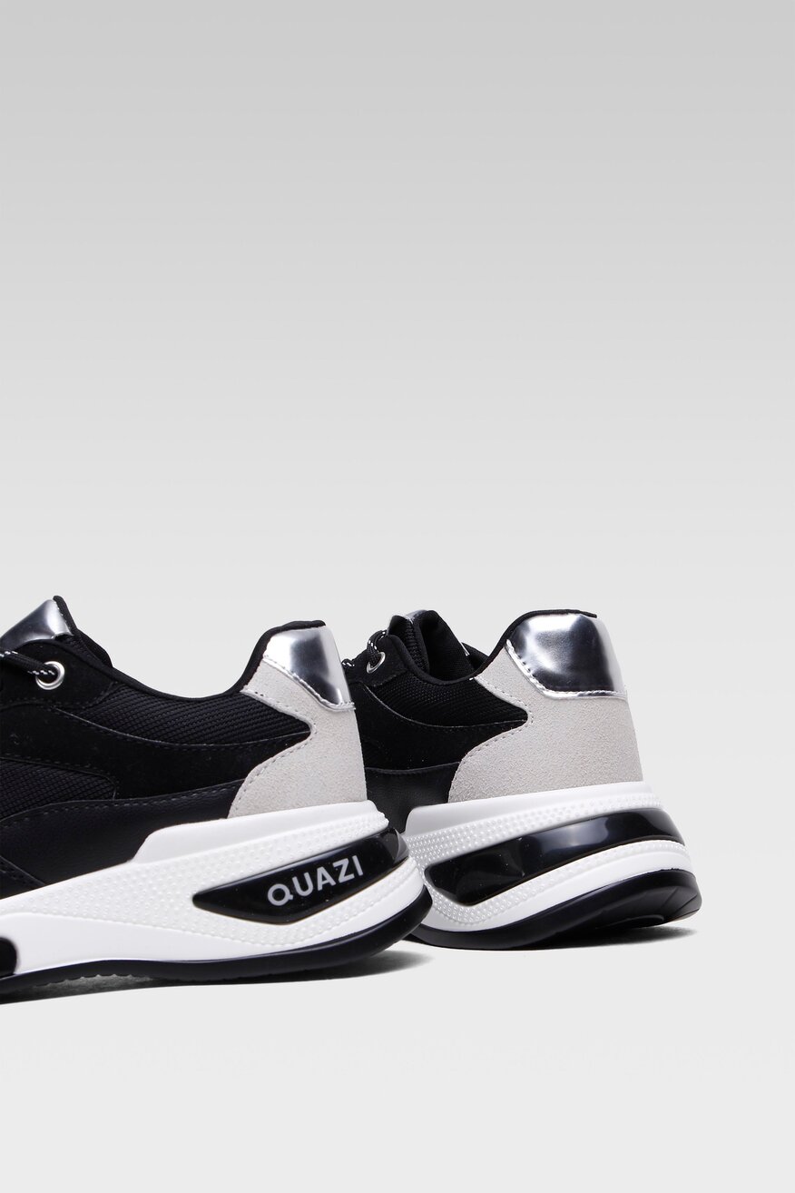 
                Quazi - Sneakersy czarne sznurowane - 5904248588144