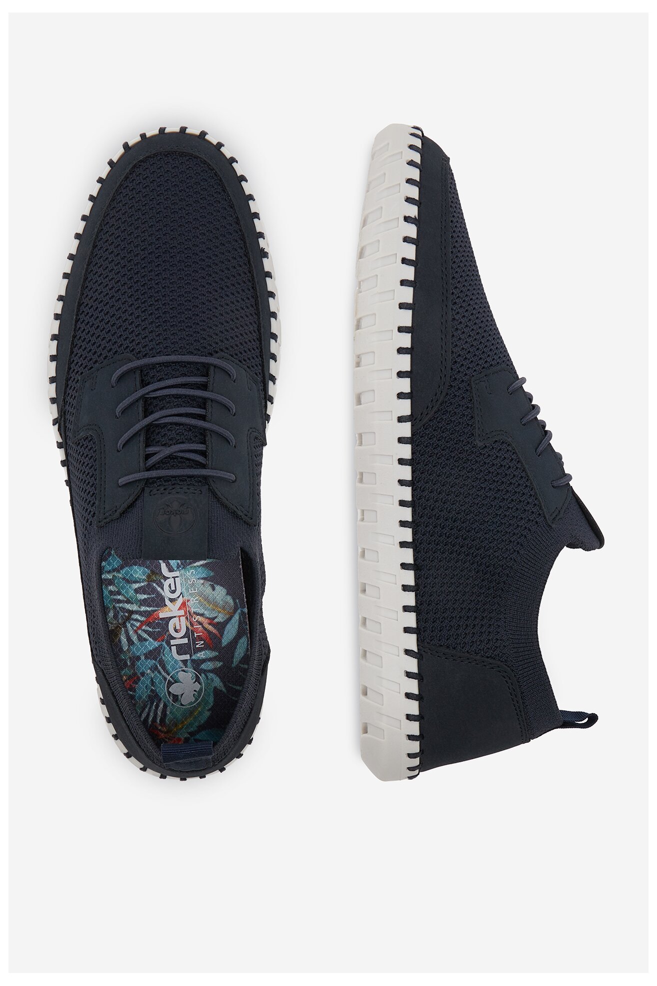 Polobotka Rieker B2953-14 TMAVĚ MODRÁ