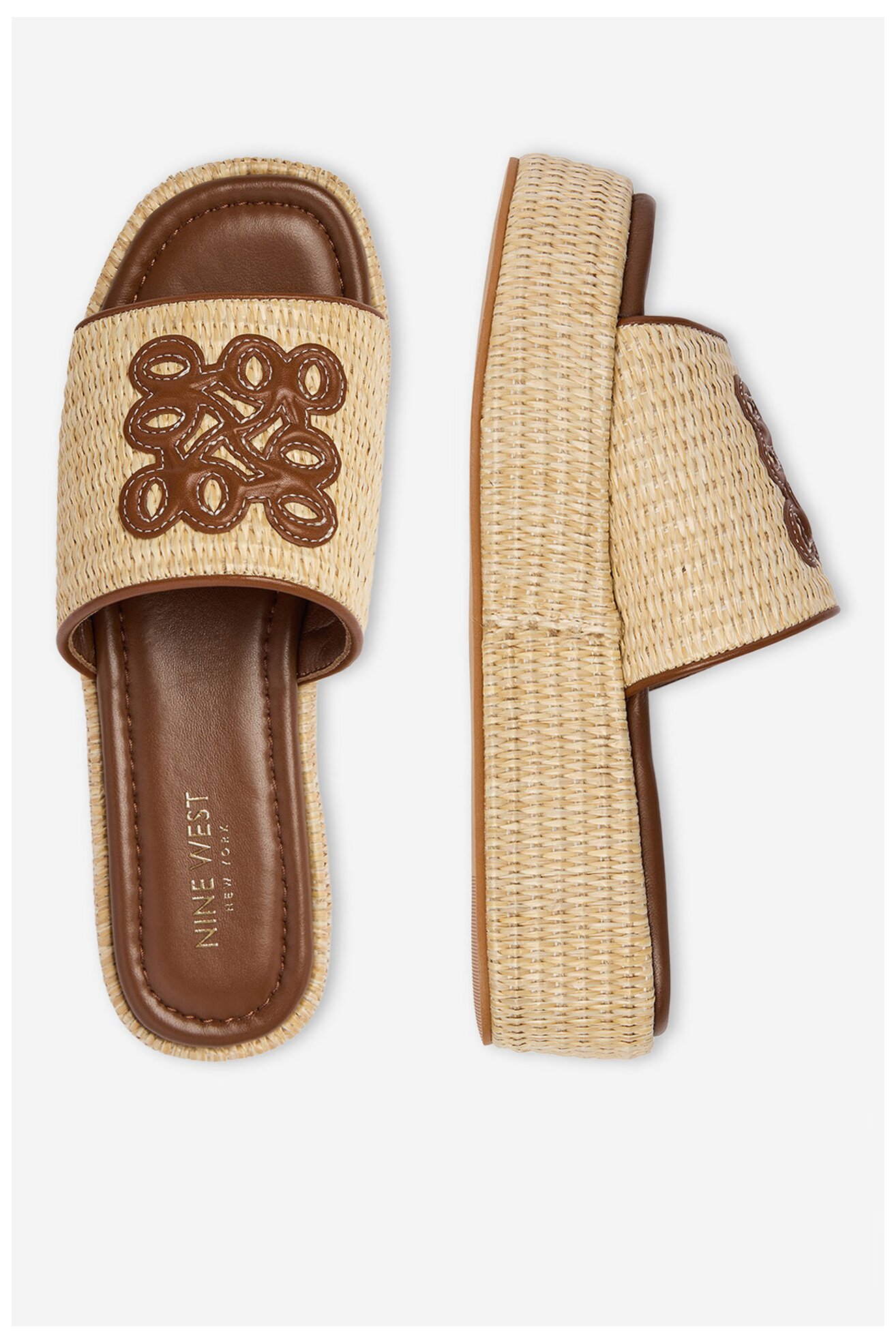 Klapki NINE WEST EO-259-8201 Beżowy