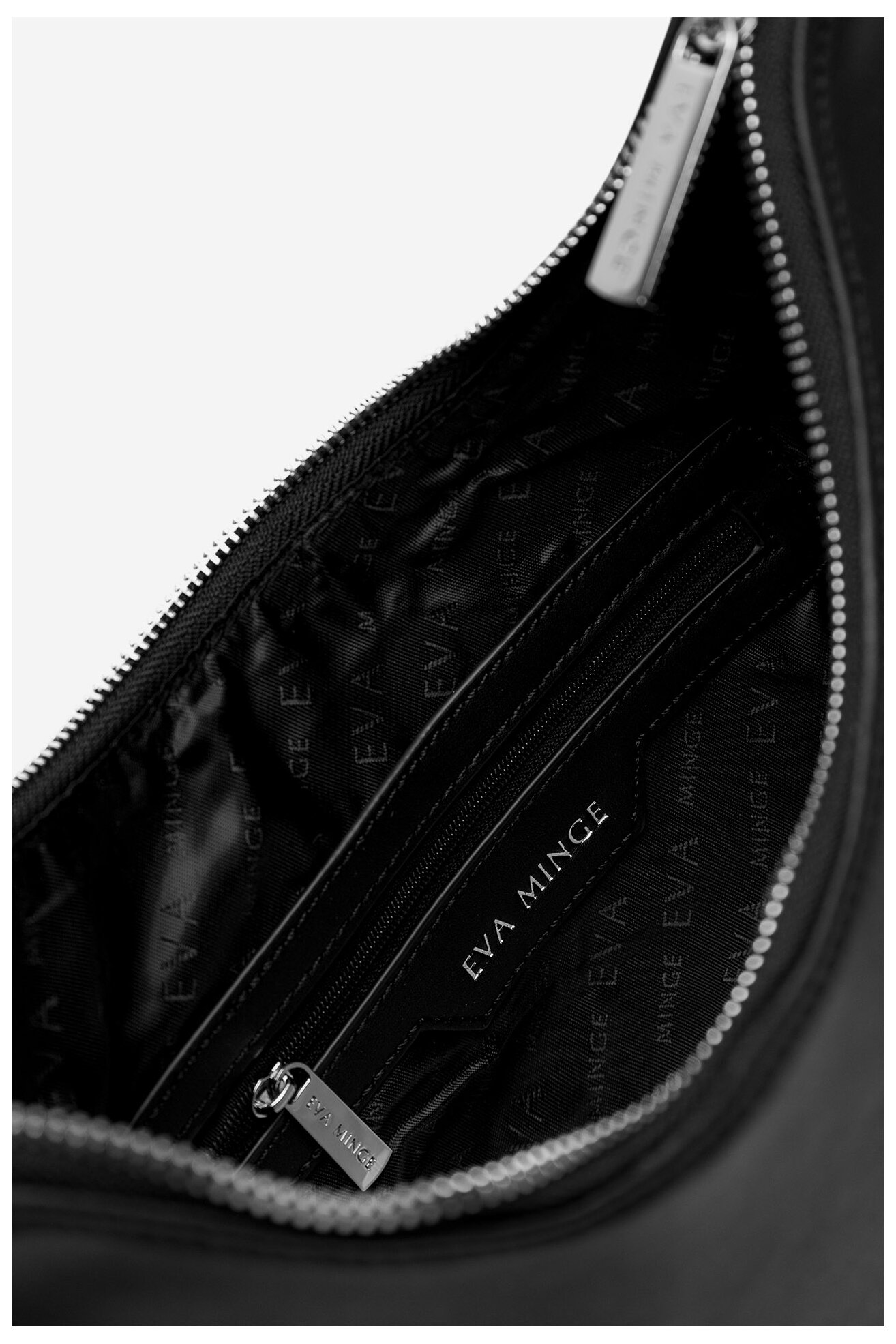 Geantă de mână EVA MINGE ROSA-CS10376 NEGRU