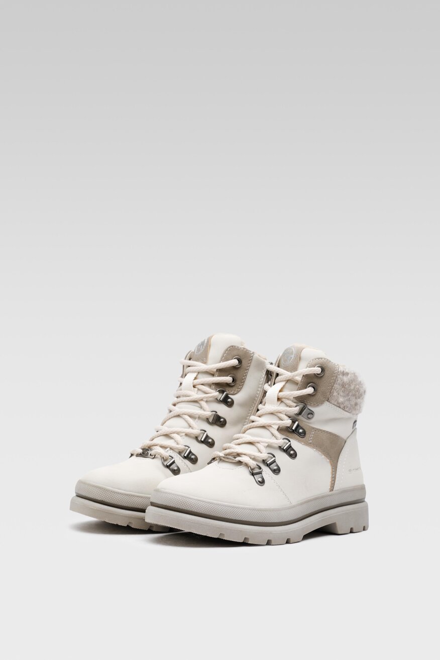 
                Tom Tailor - Trzewiki białe - 5904862061764