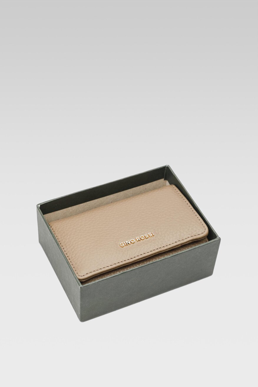 
                Gino Rossi - Mały portfel damski skórzany brązowy - 5904862223049