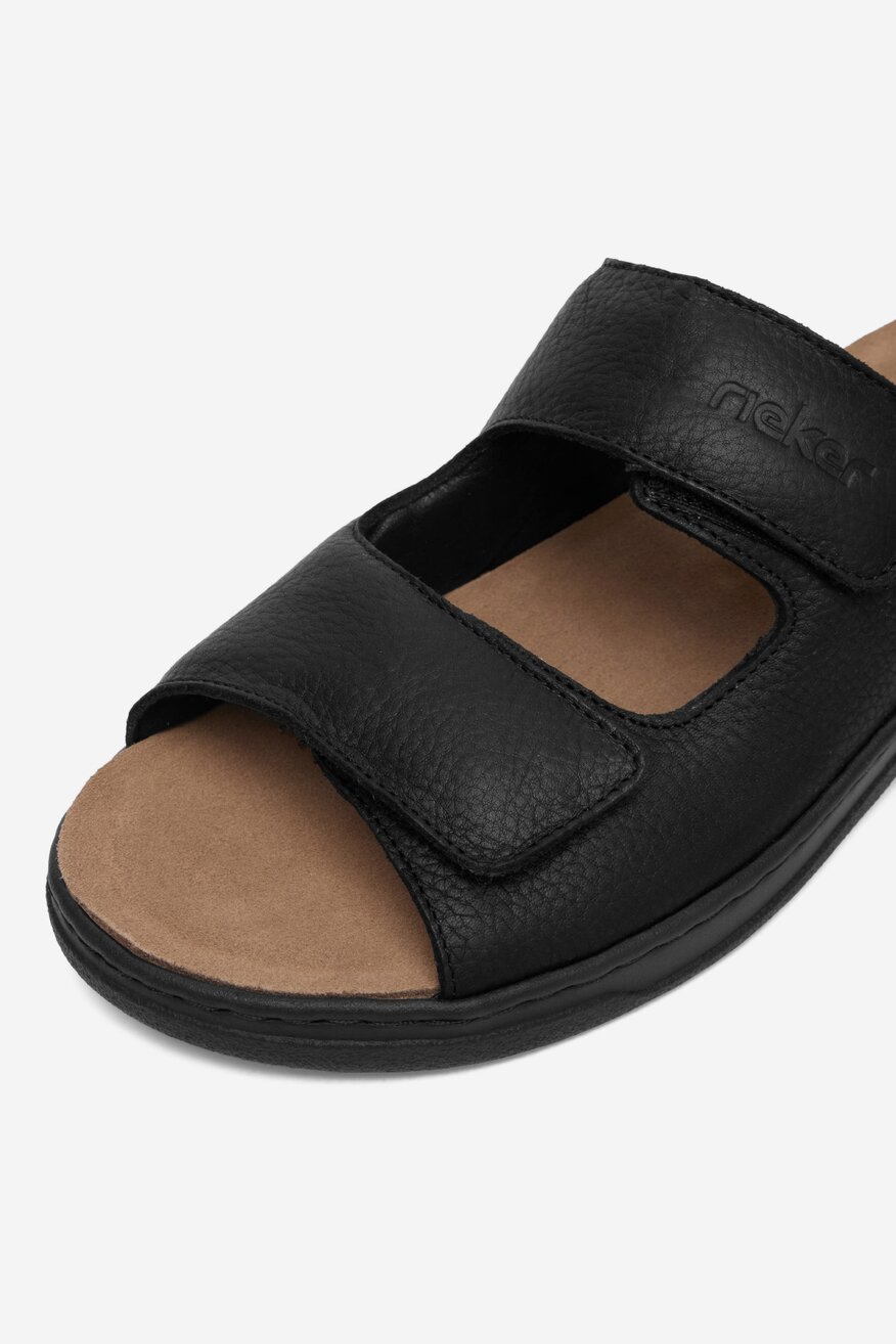 Rieker - Klapki skórzane - 5906751774526