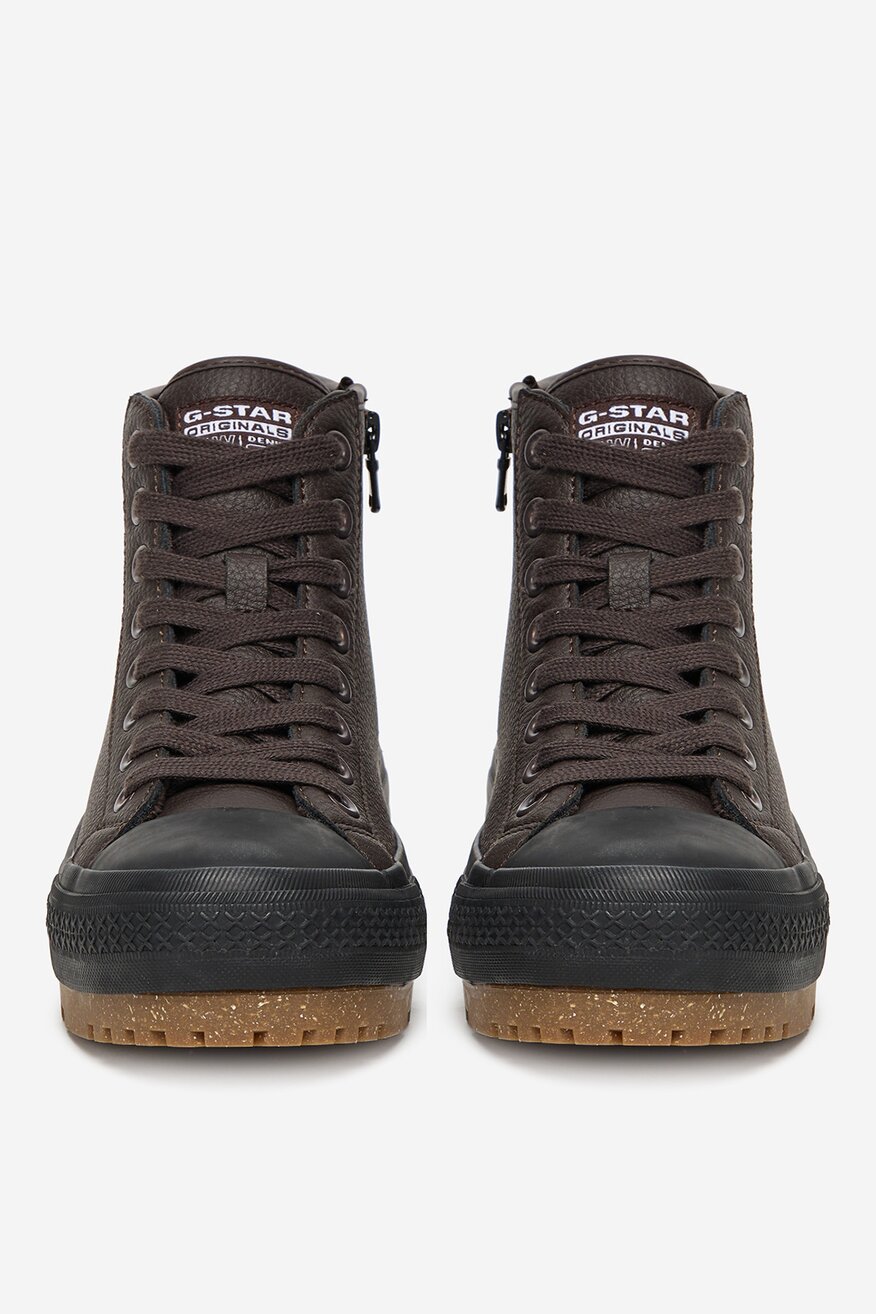 G-STAR RAW - Trampki skórzane ocieplane - 5906751364987