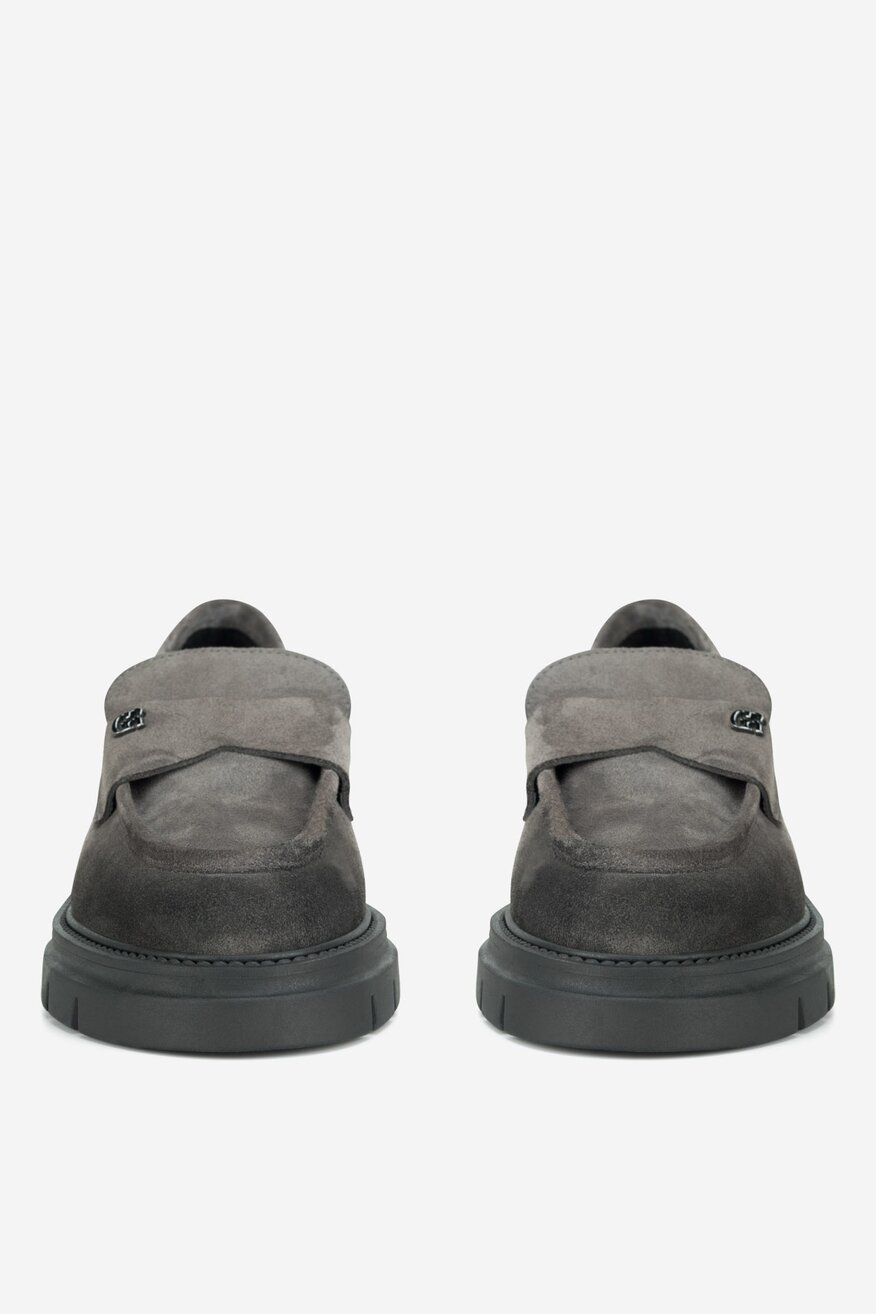 Gino Rossi - Loafersy zamszowe - 5905588856184
