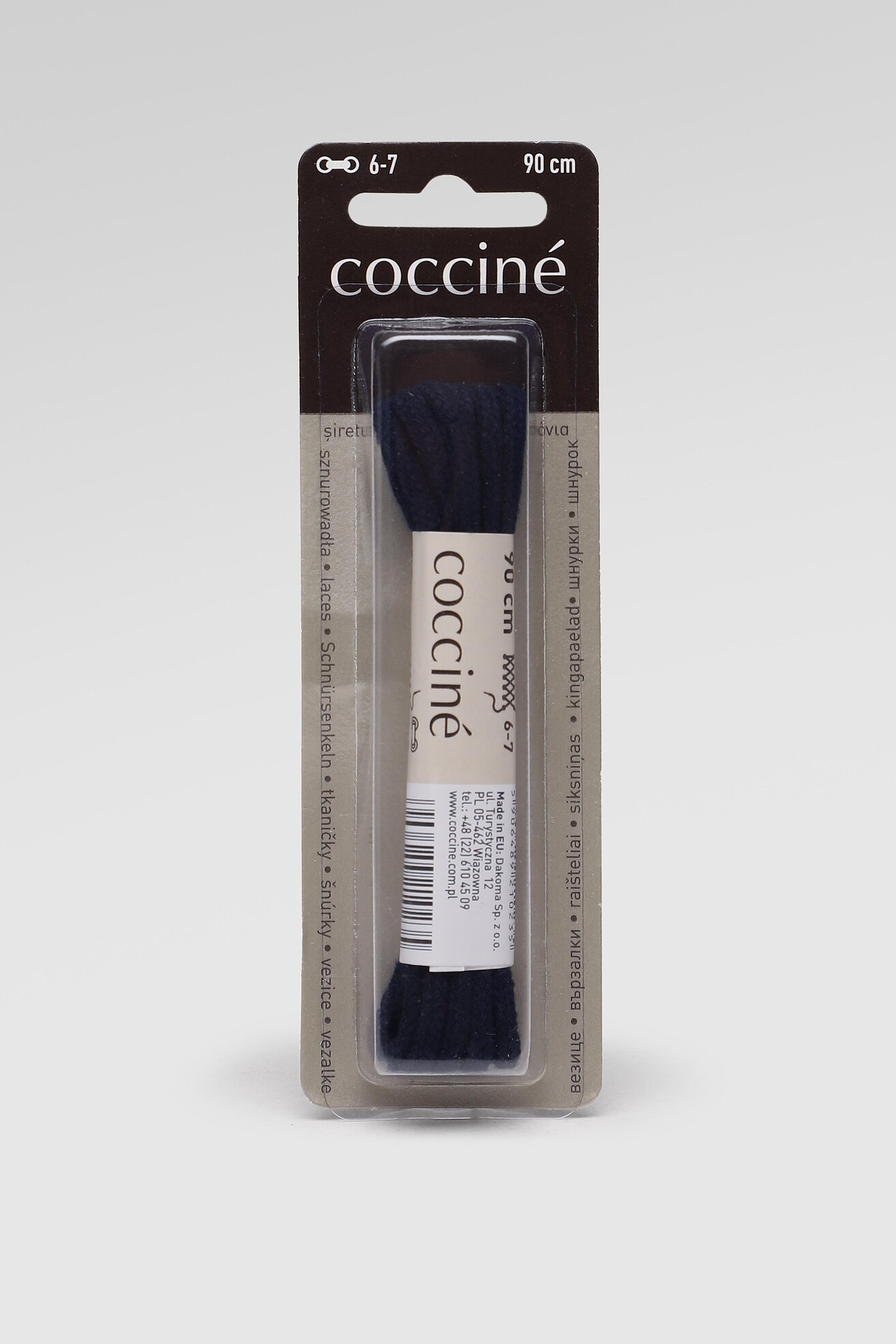 Pertle Coccine COCCINE SZNUROWADŁA 90 cm FI=3 KOBALT PLAVA