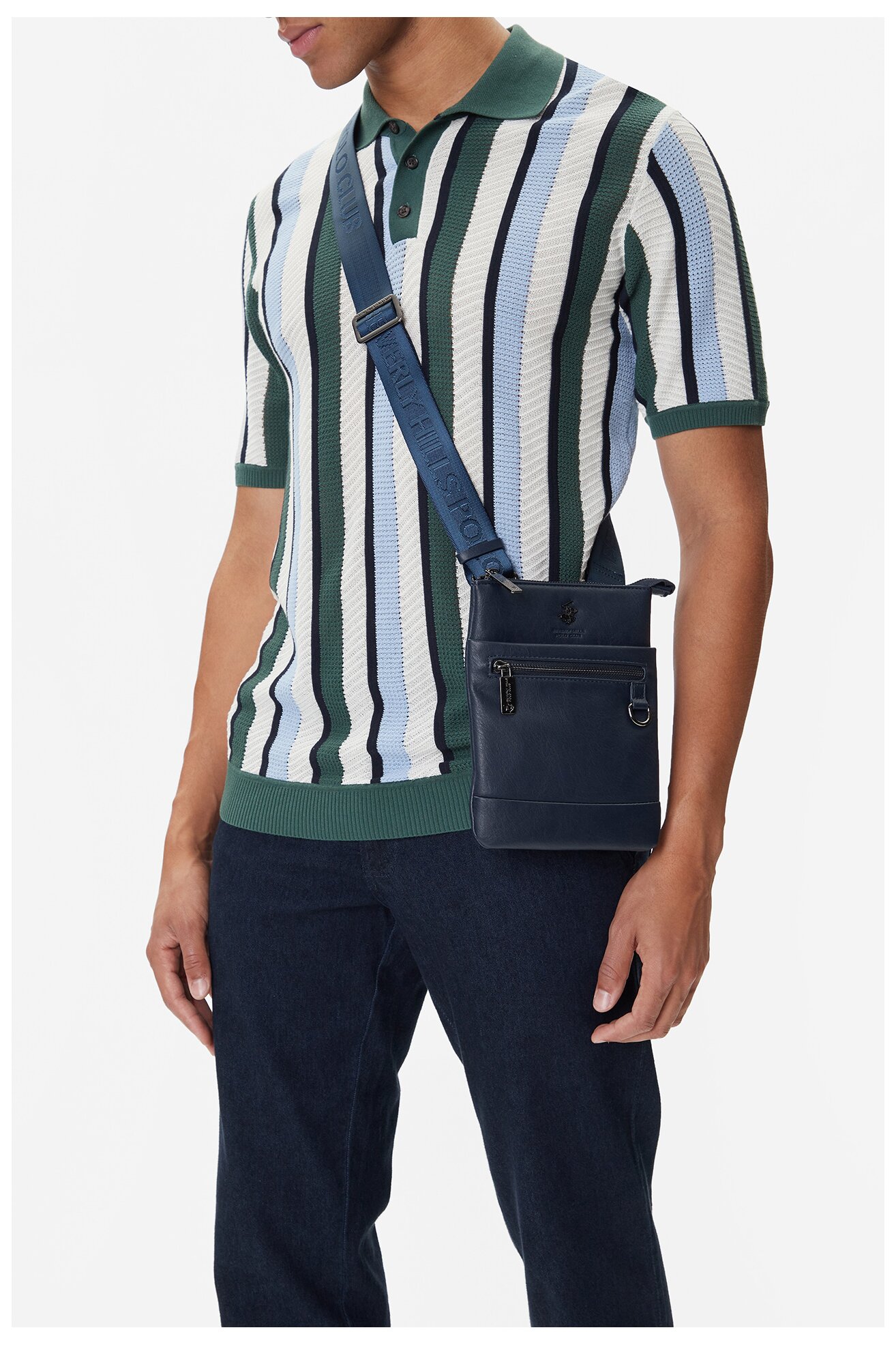 Сумка Чоловіча Beverly Hills Polo Club C-BHPC-L-003-08 ТЕМНО-СИНІЙ