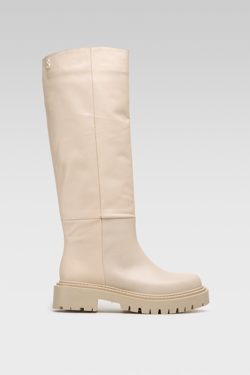 
                SIMPLE - Kozaki beżowe - 2230032350288