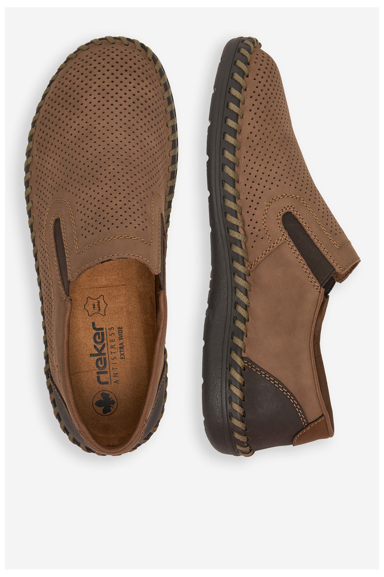 Półbuty Rieker B2460-25 Beżowy