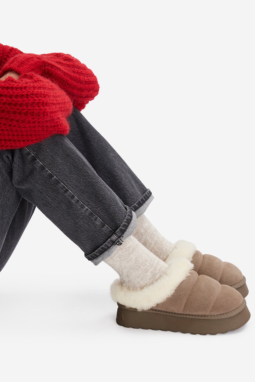 Badura - Śniegowce skórzane ocieplane - 5906751419304