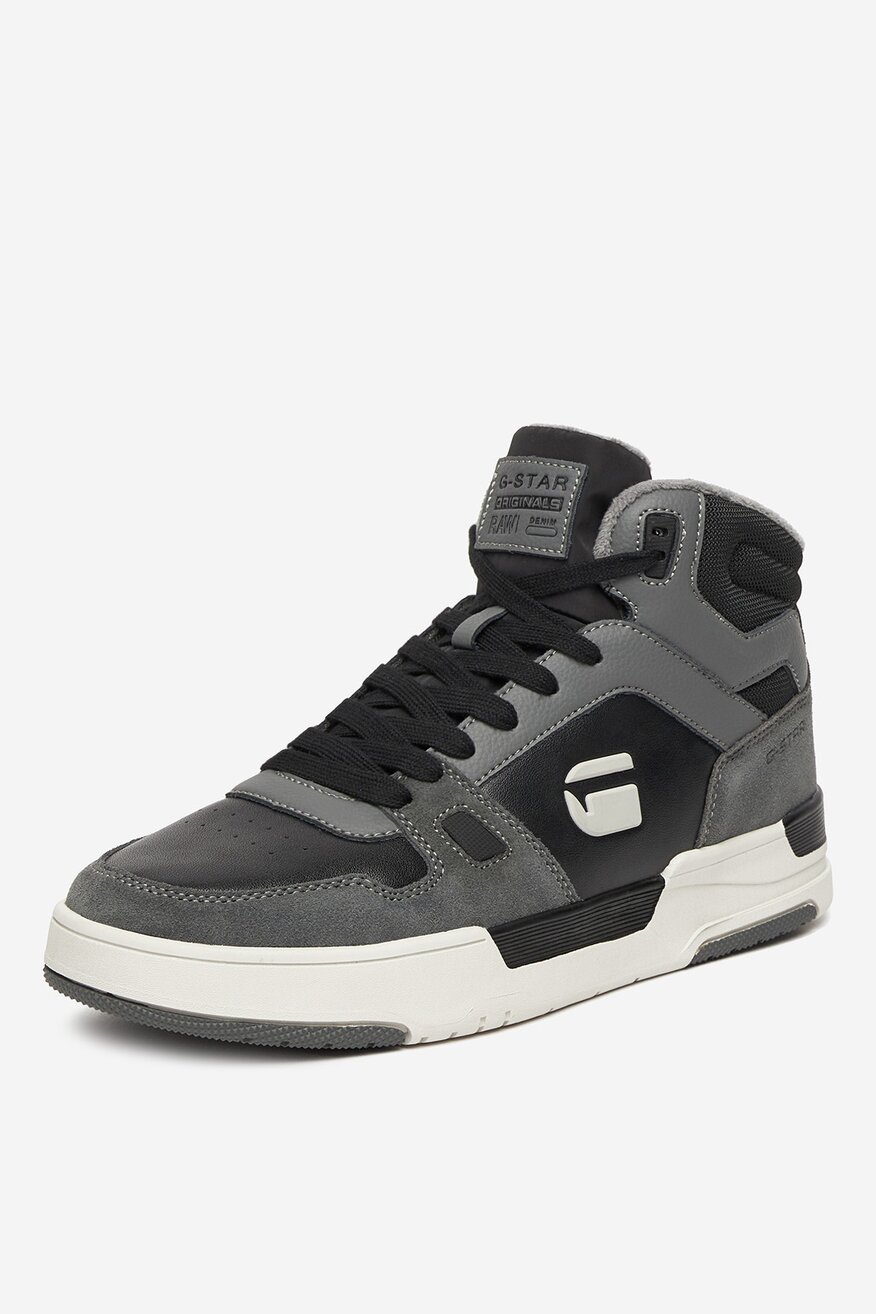Šněrovací vyšší obuv G-STAR RAW ŠEDÁ - 5906751324172