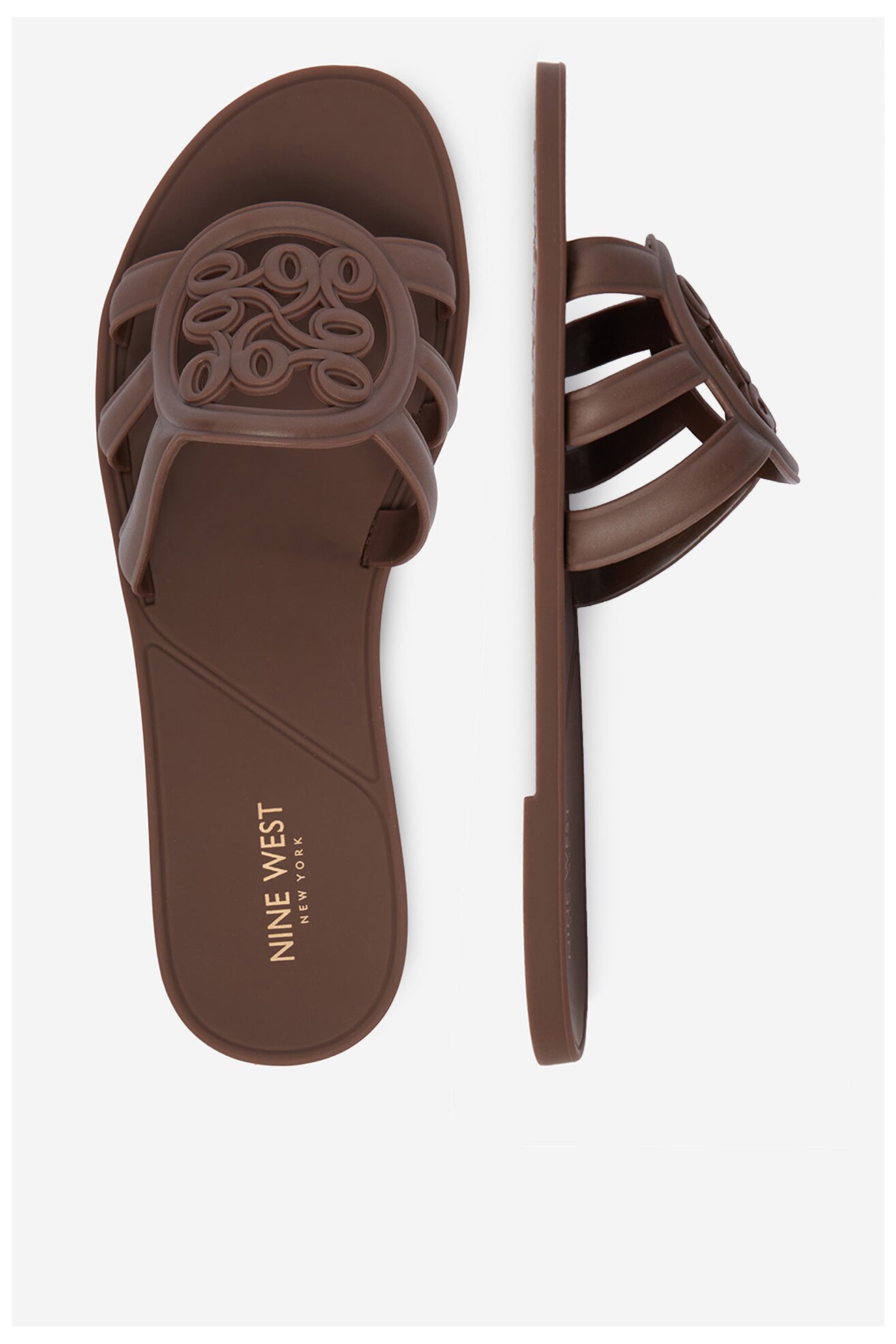 Klapki NINE WEST CEO-CT1120 Brązowy jasny