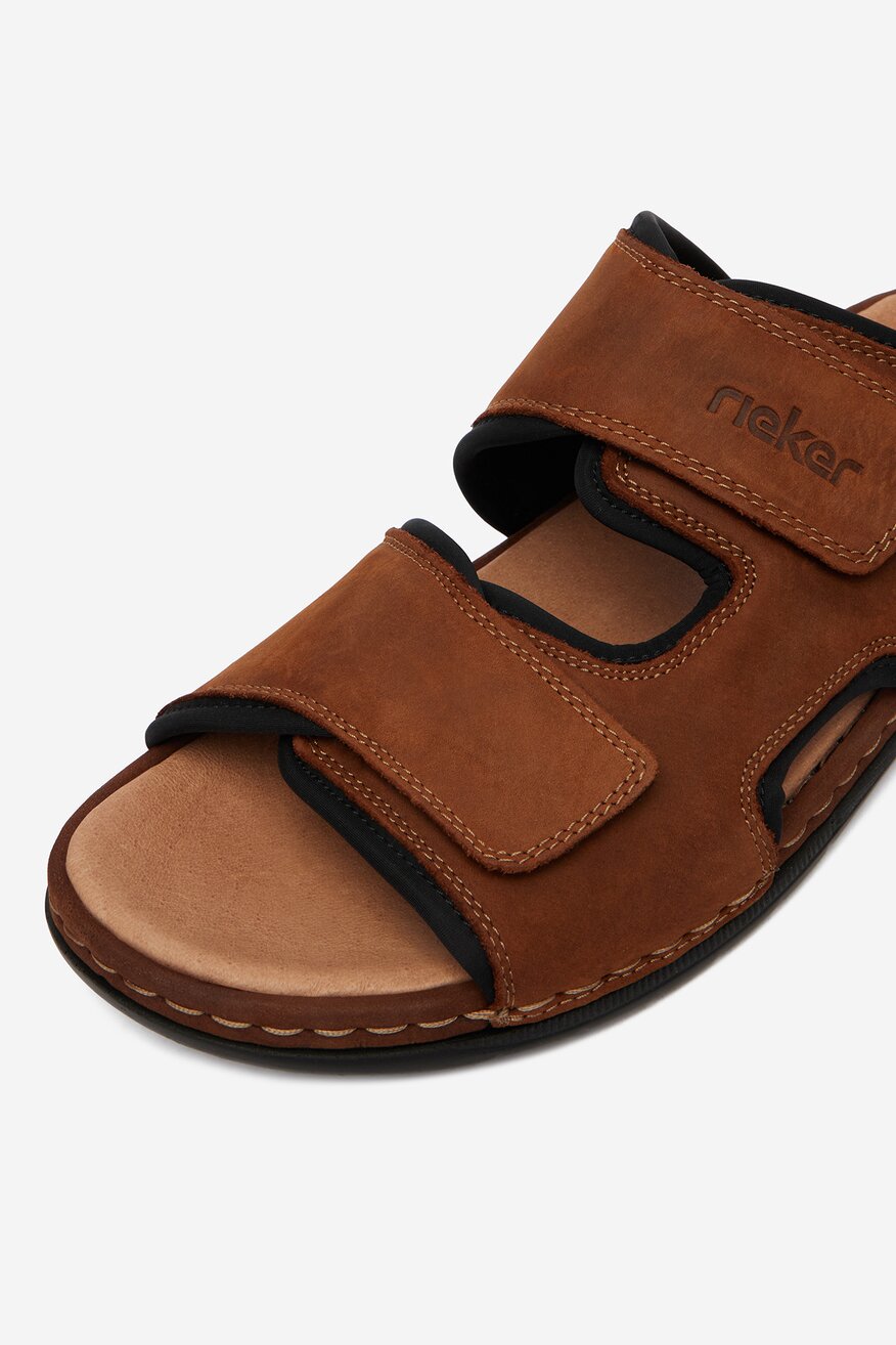 Rieker - Klapki skórzane - 5906751768464