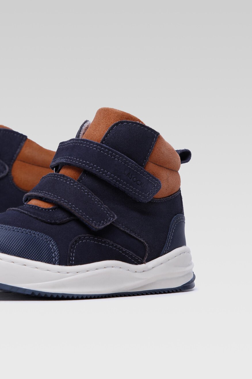 
                Lasocki Kids - Skórzane trzewiki granatowe - 5904862213309
