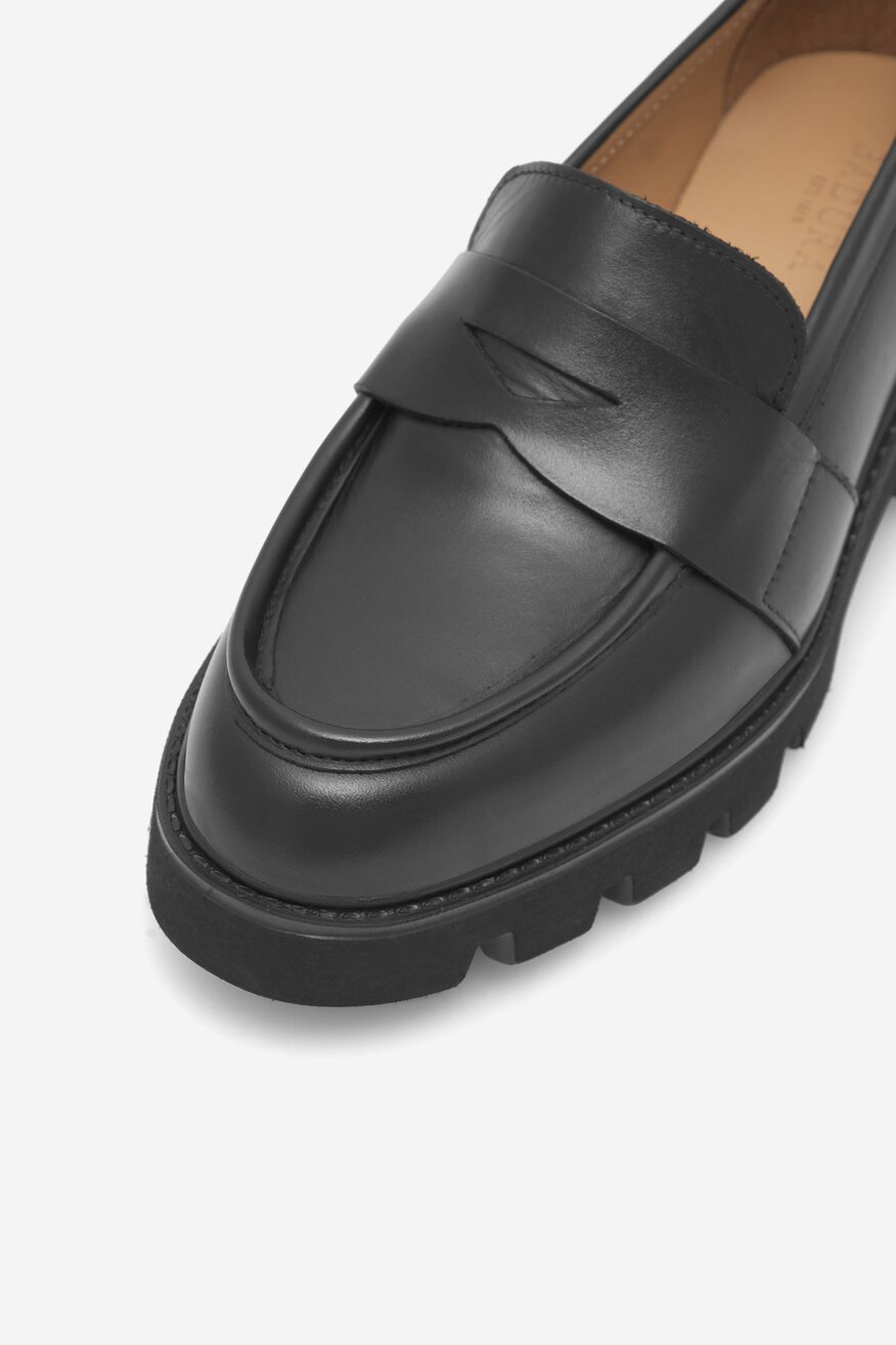 Badura - Loafersy skórzane - 5905588377924