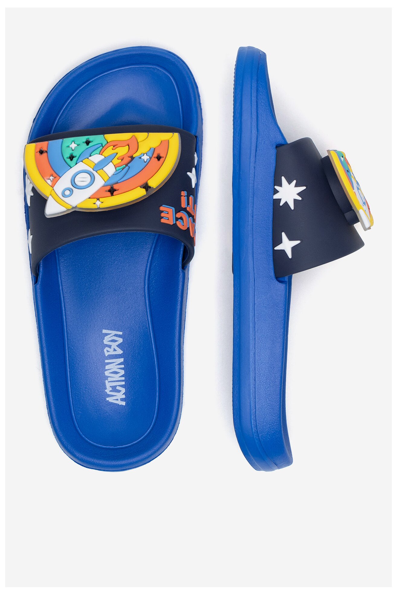 Klapki basenowe Action Boy P3047080K Chabrowy